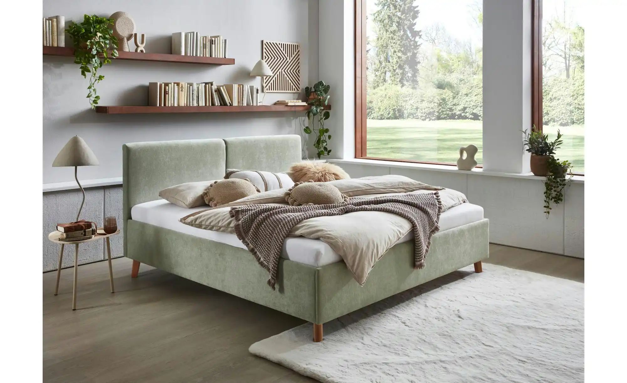 Polsterbett in hellgrün Piano ¦ grün ¦ Maße (cm): B: 186 H: 100 Betten > Po günstig online kaufen
