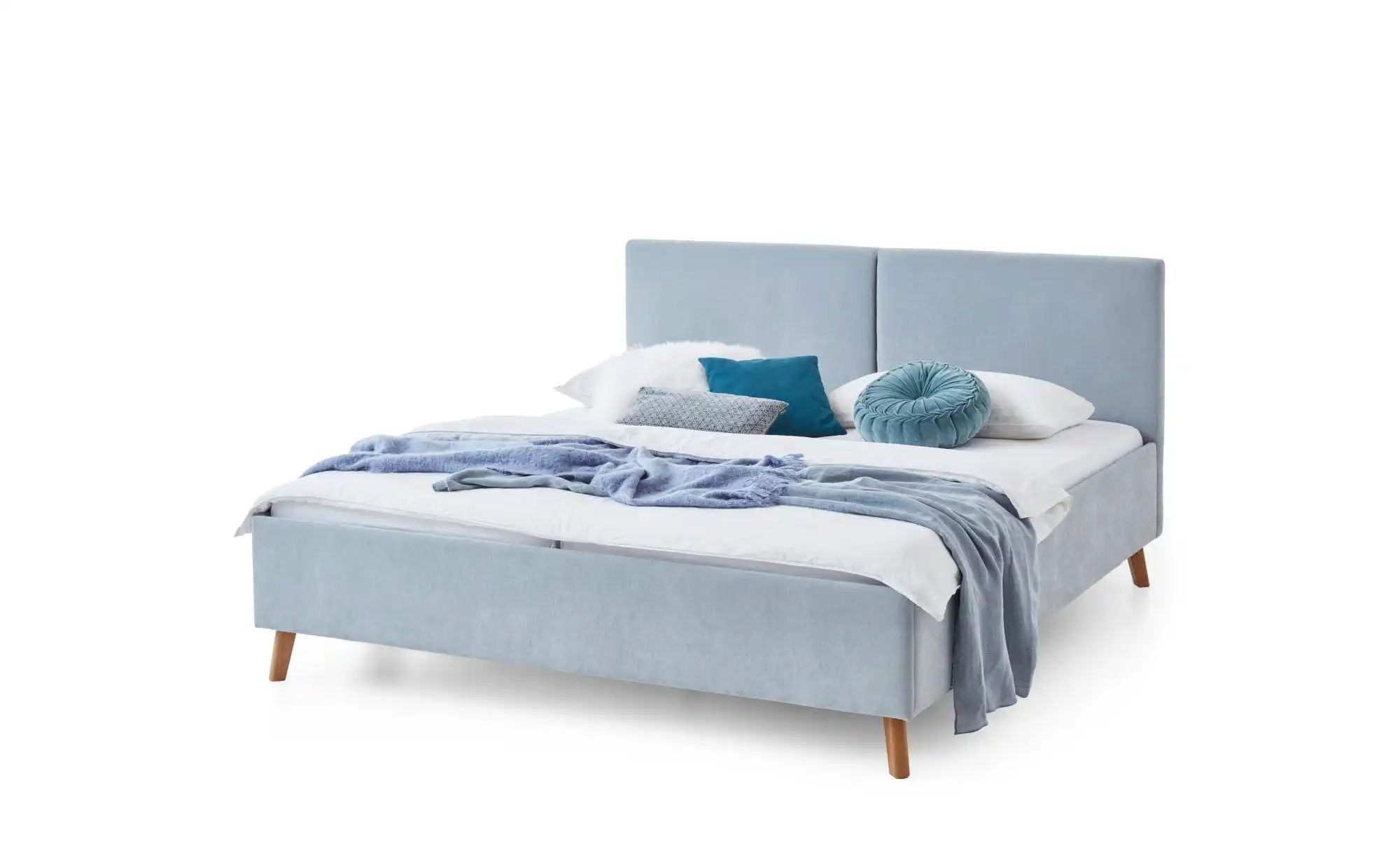 Polsterbett in hellblau Piano  blau  Maße (cm): B: 166 H: 100 | 04255718449047