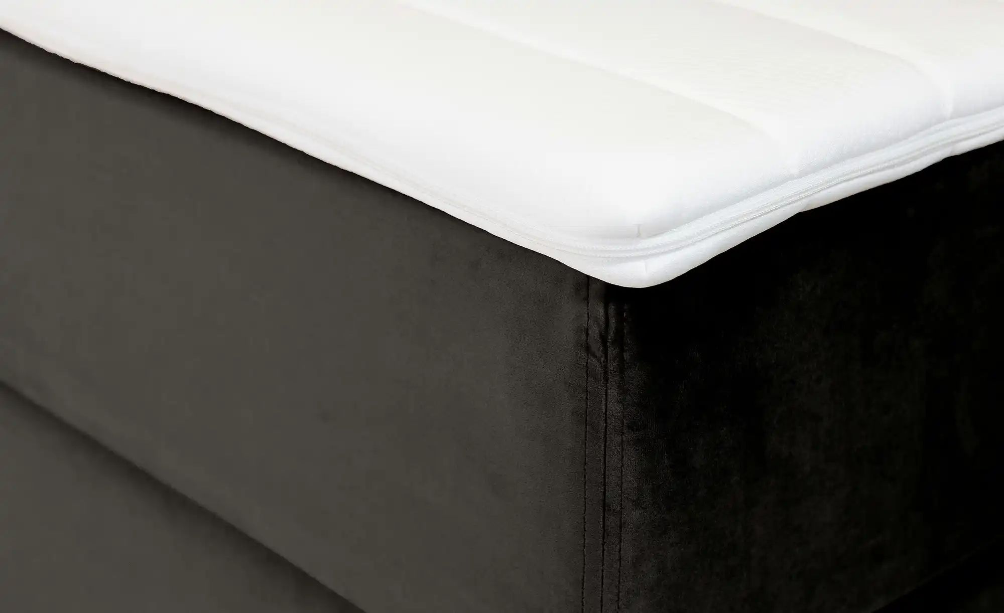 Thumbnail - Boxspringbett 180x200 in anthrazit Elin ¦ schwarz ¦ Maße (cm): B: 180 H: 105 Betten > Boxspringbetten - Höffner