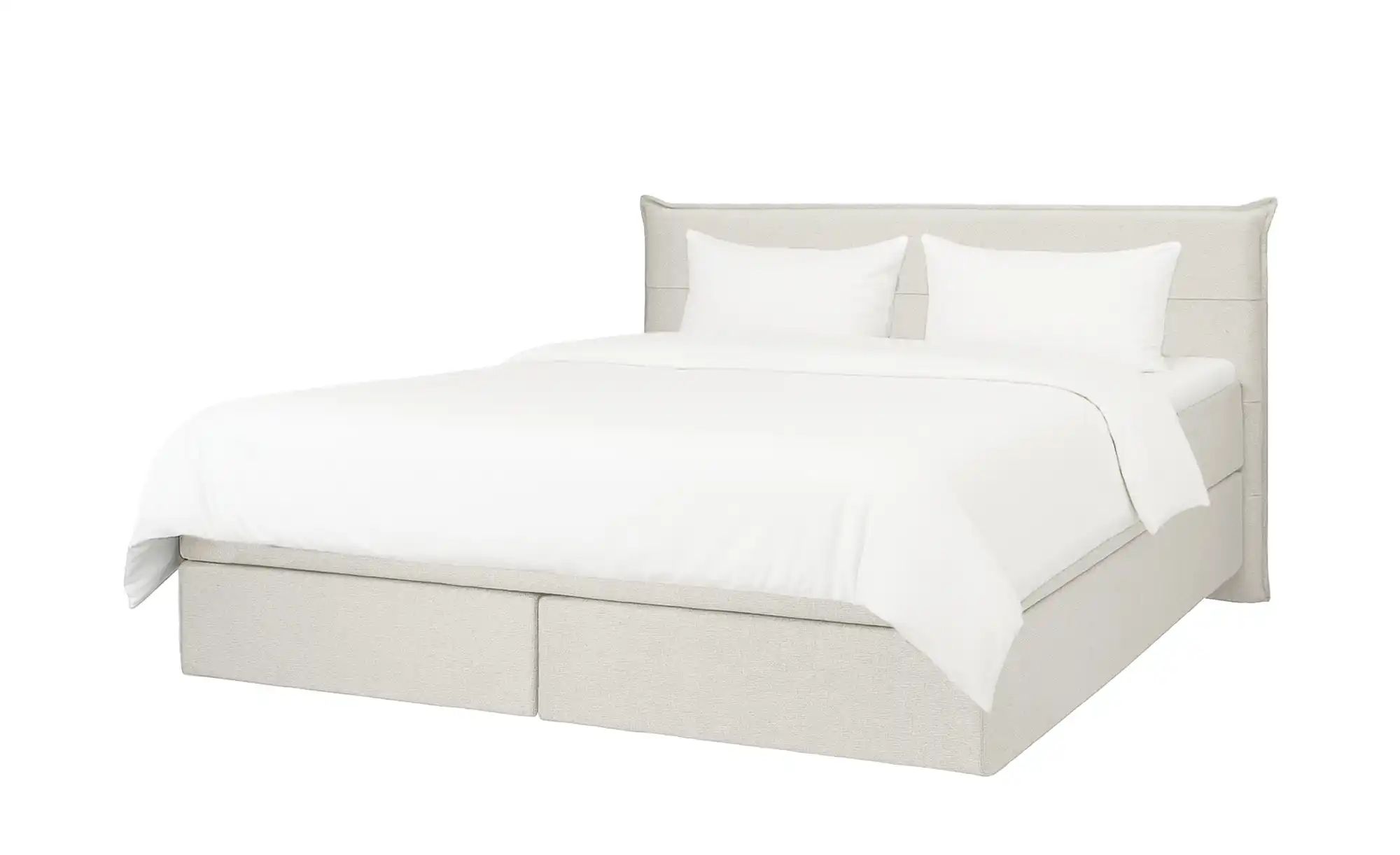 Boxspringbett 180x200 in creme Lunor ¦ Maße (cm): B: 180 H: 105 Betten > Bo günstig online kaufen