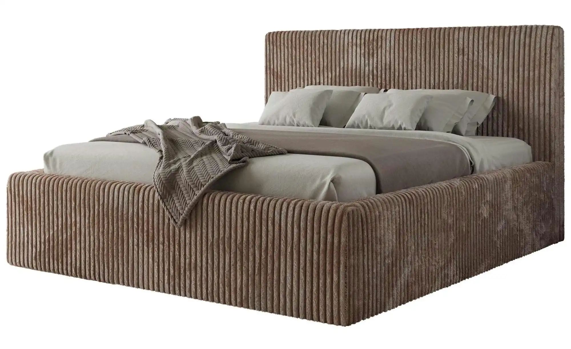 Polsterbett mit Bettkasten Tiliano Classic  braun  Maße (cm): B: 216 H: 108 | 05904968318076