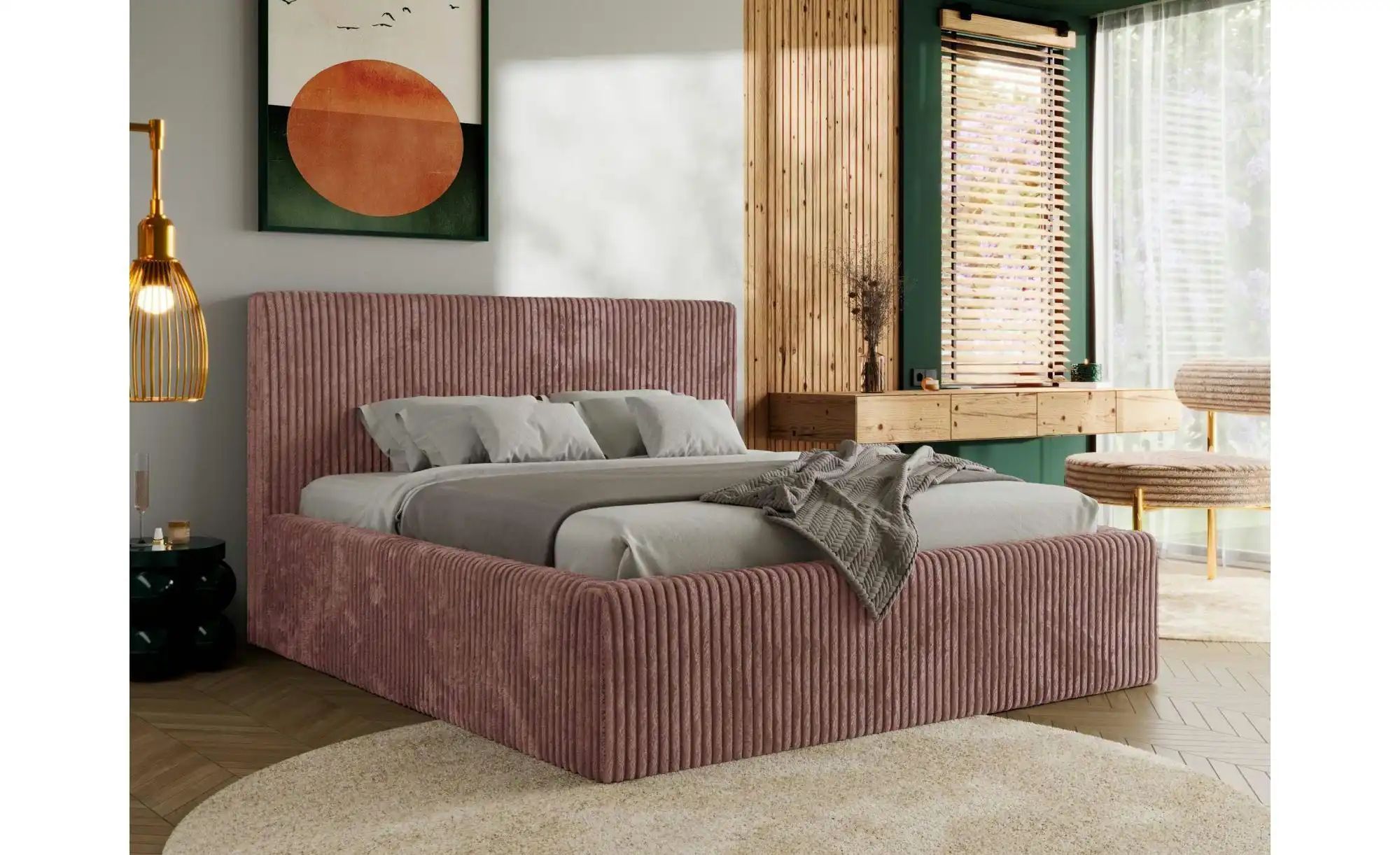 Polsterbett mit Bettkasten Tiliano Classic ¦ rosa/pink ¦ Maße (cm): B: 176 günstig online kaufen