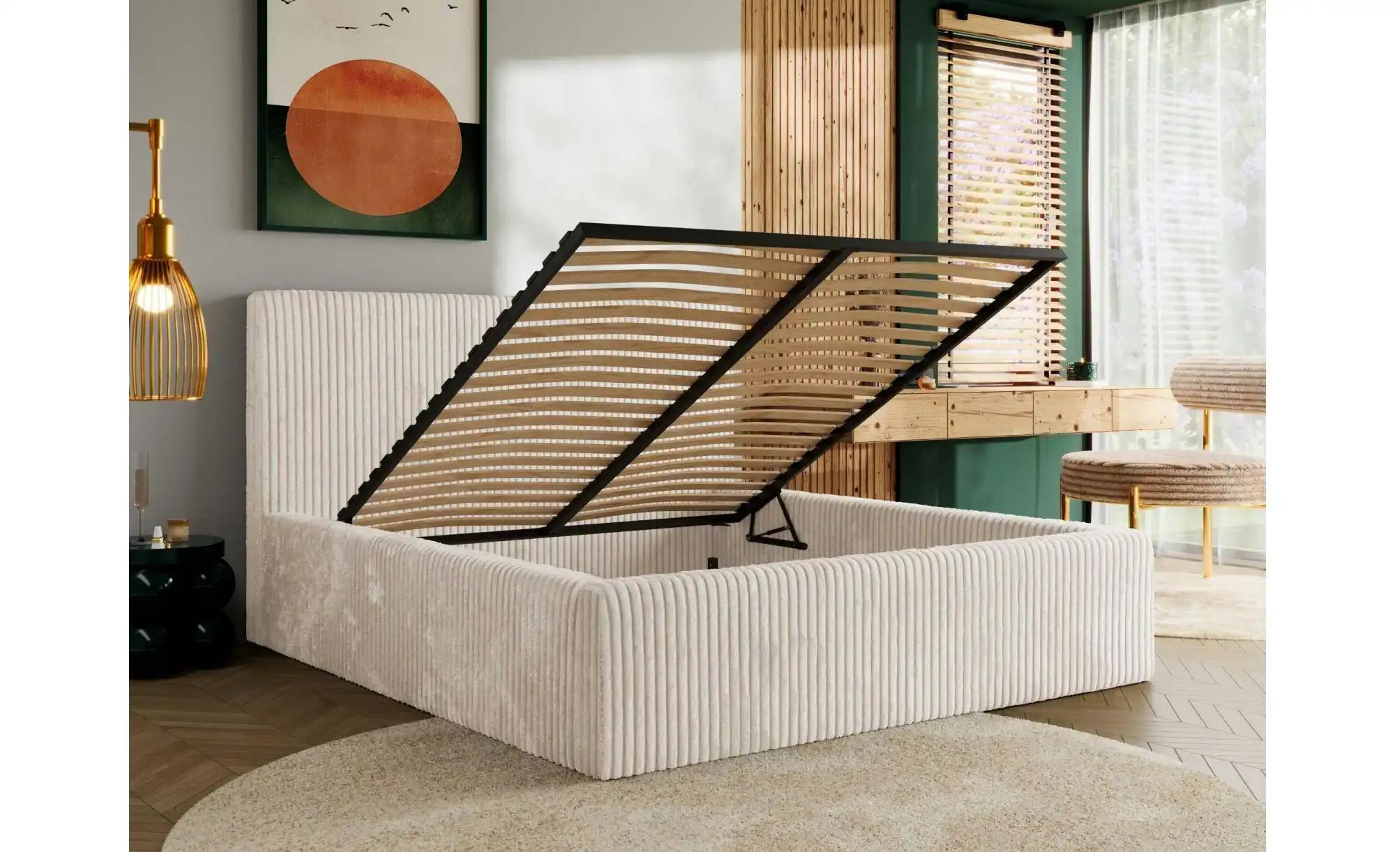 Thumbnail - Polsterbett mit Bettkasten Tiliano Classic ¦ beige ¦ Maße (cm): B: 196 H: 108 Betten > Polsterbetten - Höffner