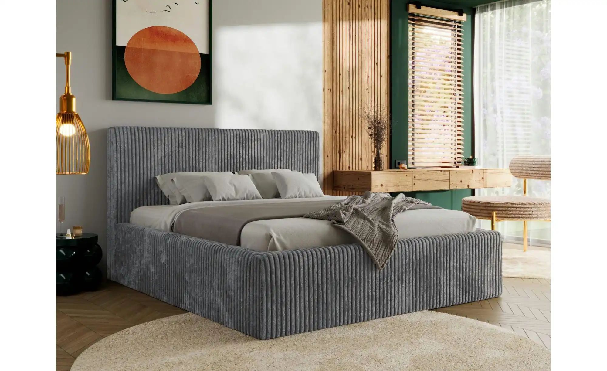 Polsterbett mit Bettkasten Tiliano Classic ¦ grau ¦ Maße (cm): B: 176 H: 10 günstig online kaufen