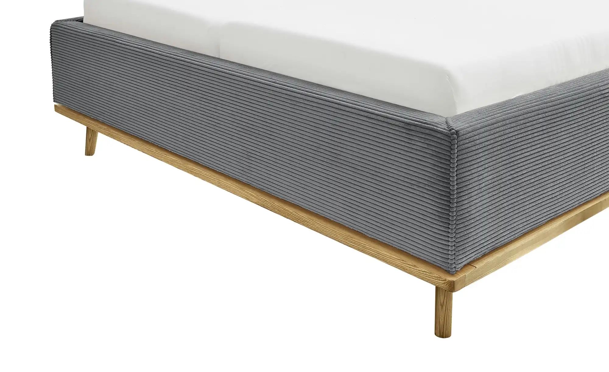 Musterring Polsterbett mit Bettkasten Delphi Cord ¦ grau ¦ Maße (cm): B: 19 günstig online kaufen
