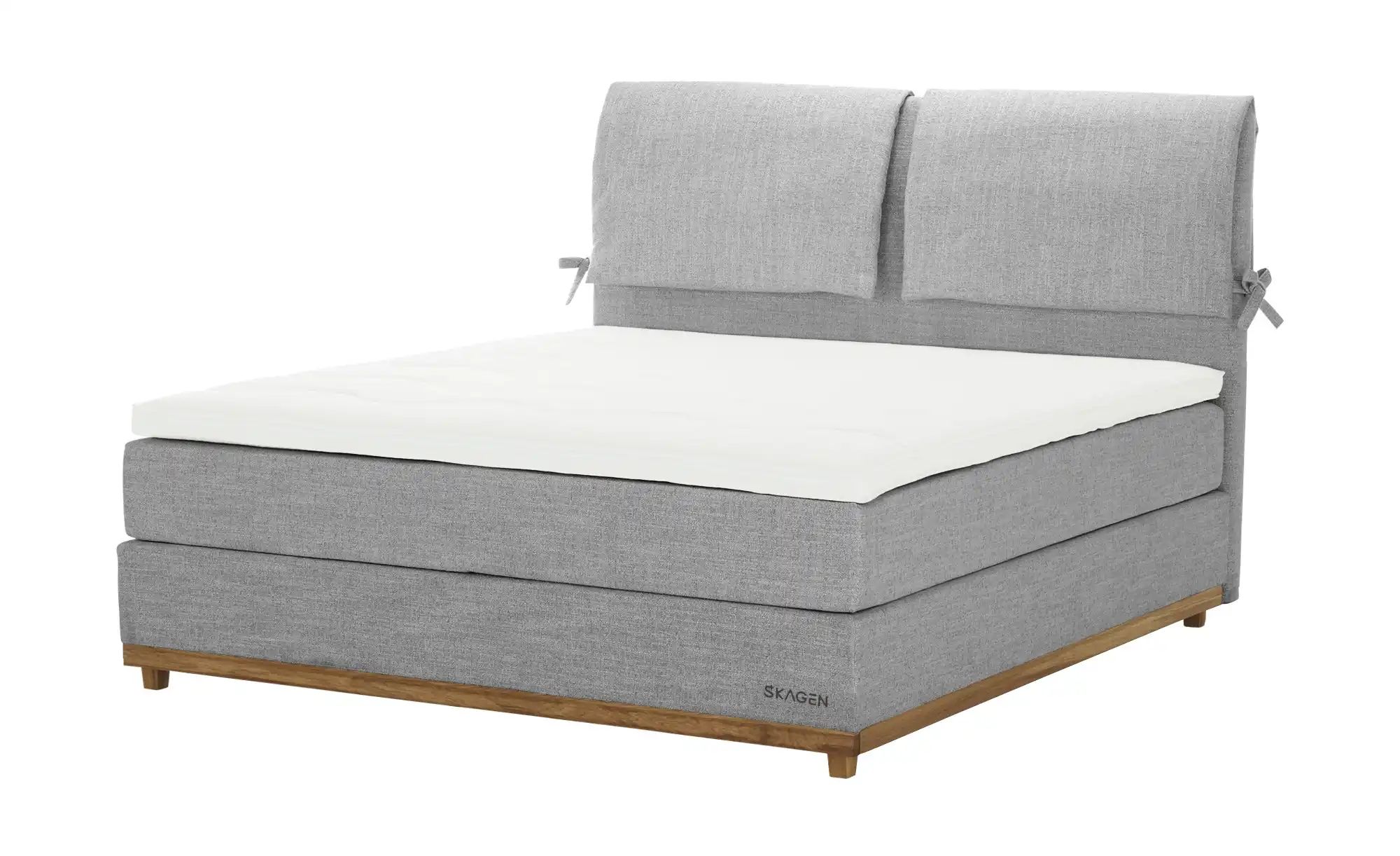 SKAGEN STUDIO Boxspringbett  Sild ¦ grau ¦ Maße (cm): B: 164 H: 124 Betten günstig online kaufen