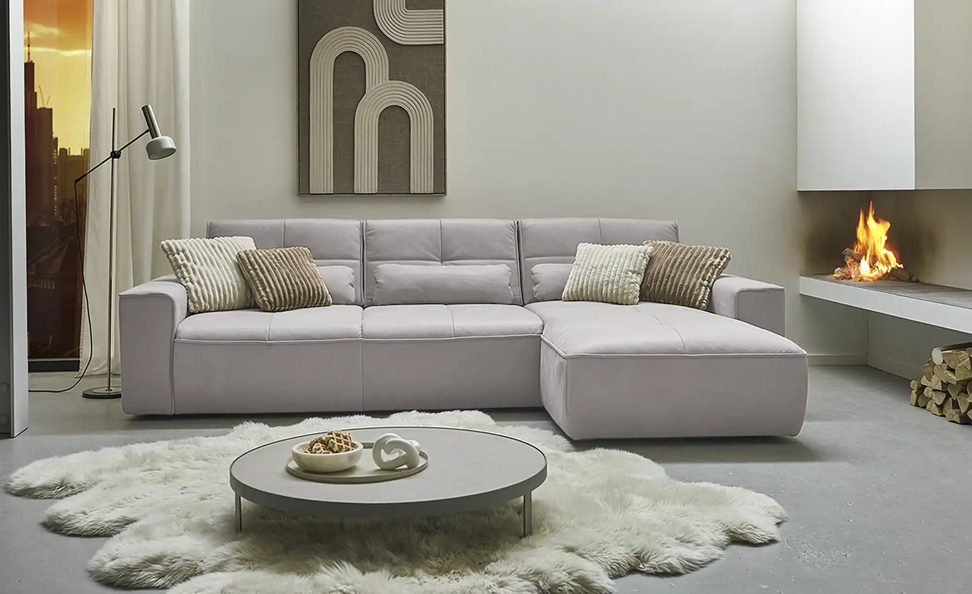 Thumbnail - meinSofa Ecksofa Mick ¦ grau ¦ Maße (cm): B: 295 H: 85 T: 188.0 Polstermöbel > Sofas > Ecksofas - Höffner