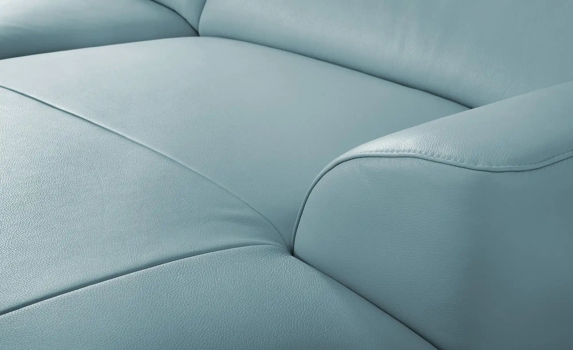 Thumbnail - Ravensberger Werkstätten Ecksofa  Atlanta ¦ blau ¦ Maße (cm): B: 283 H: 92 T: 173.0 Polstermöbel > Sofas > Ecksofas - Hö...
