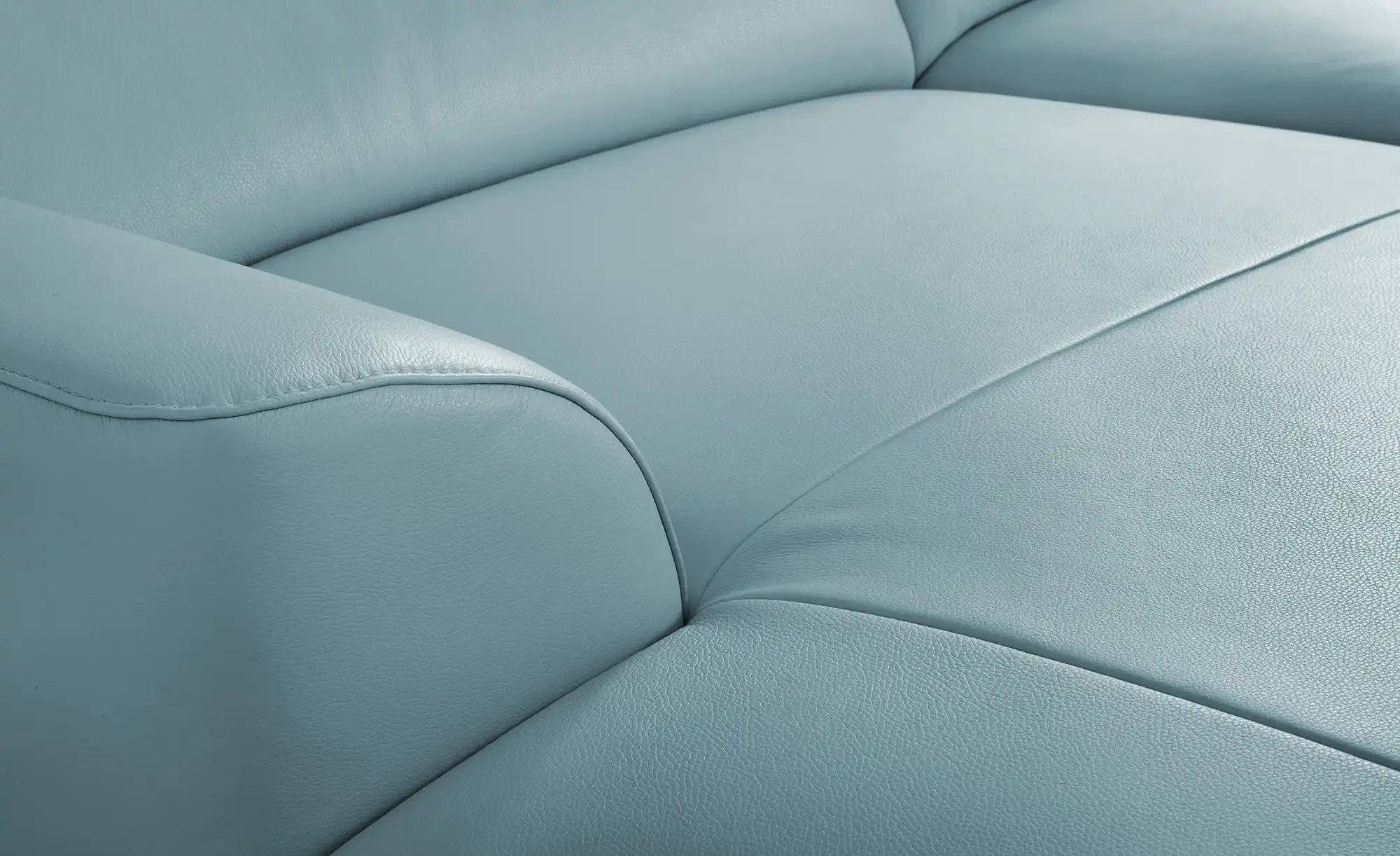 Thumbnail - Ravensberger Werkstätten Ecksofa  Atlanta ¦ blau ¦ Maße (cm): B: 283 H: 92 T: 173.0 Polstermöbel > Sofas > Ecksofas - Hö...