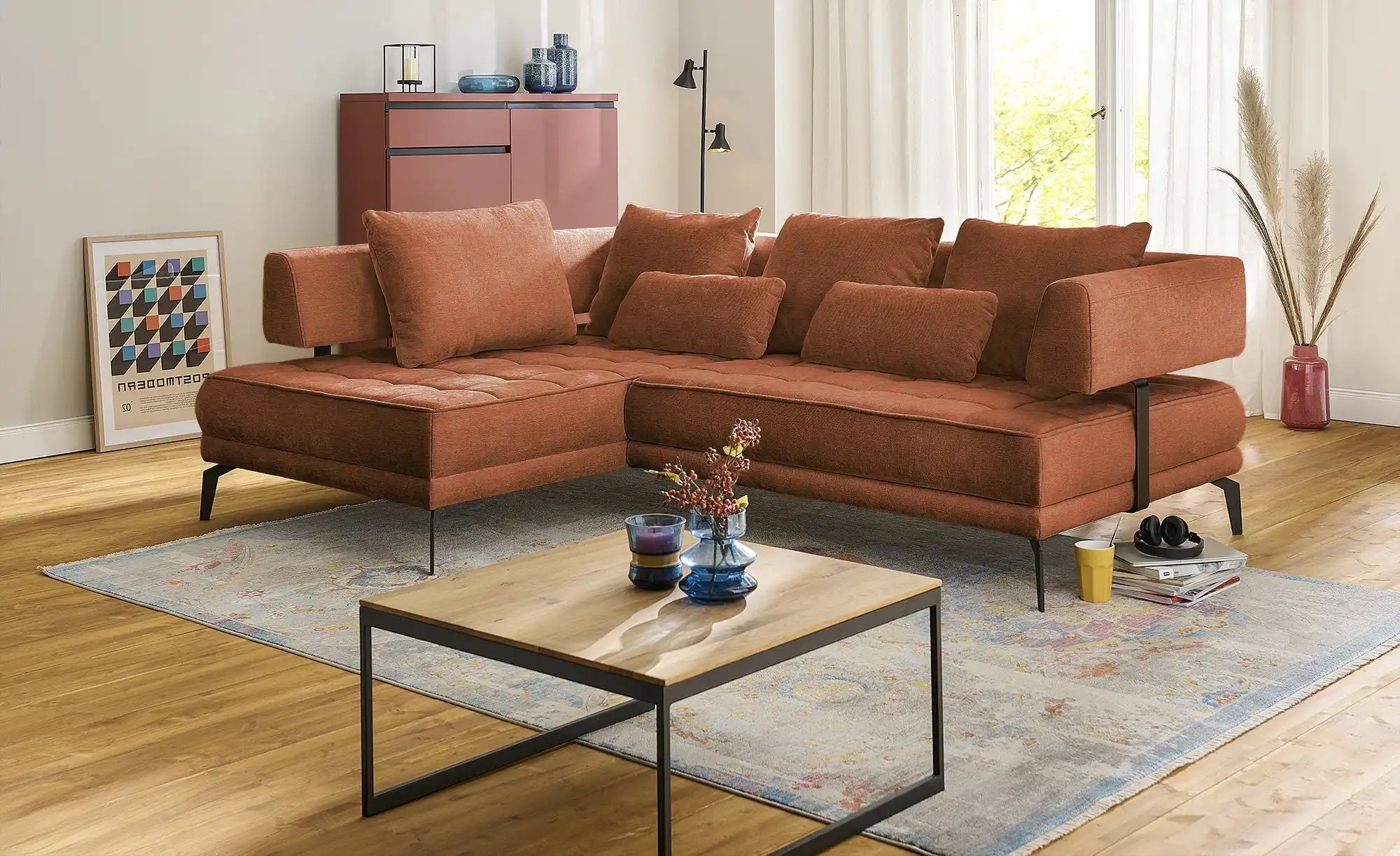 switch Ecksofa  Giotto ¦ kupfer ¦ Maße (cm): B: 242 H: 85 T: 176 Polstermöb günstig online kaufen