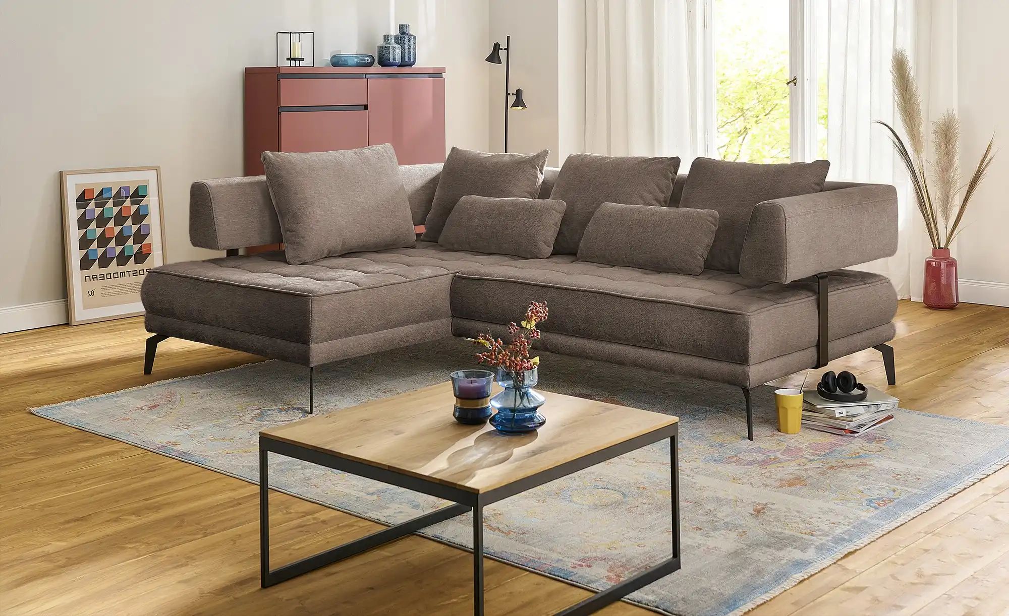 switch Ecksofa  Giotto ¦ braun ¦ Maße (cm): B: 242 H: 85 T: 176 Polstermöbe günstig online kaufen