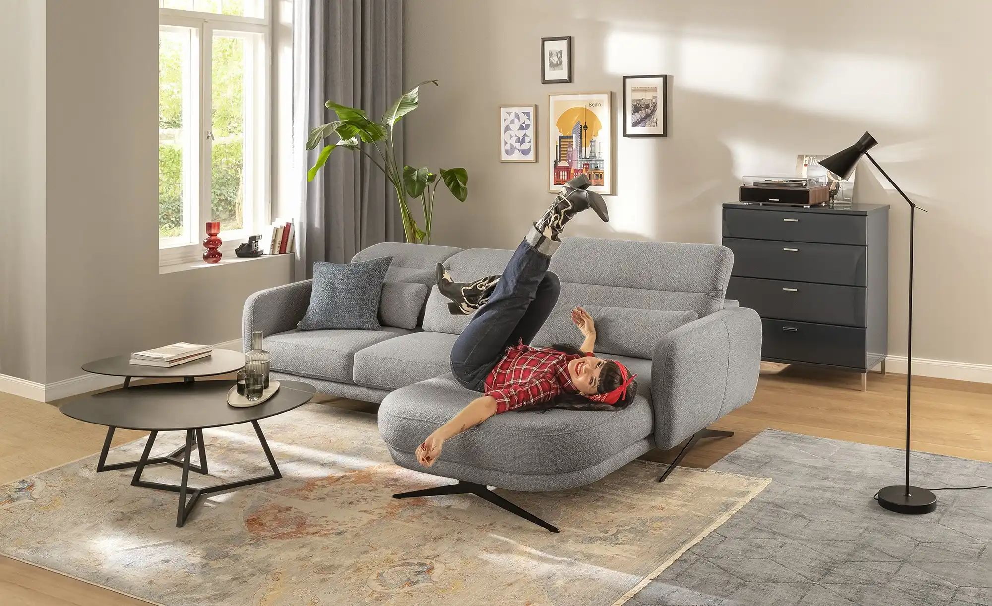 switch Ecksofa  Barillo ¦ grau ¦ Maße (cm): B: 261 H: 97 T: 170.0 Polstermö günstig online kaufen