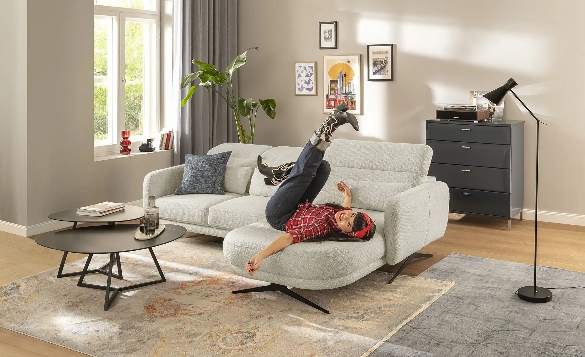 Thumbnail - switch Ecksofa  Barillo ¦ grau ¦ Maße (cm): B: 261 H: 97 T: 170.0 Polstermöbel > Sofas > Ecksofas - Höffner