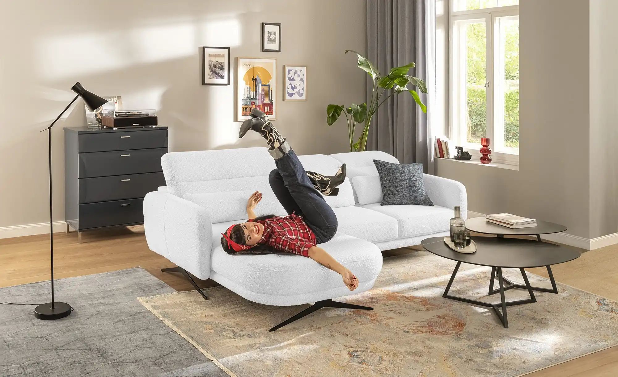 Thumbnail - switch Ecksofa  Barillo ¦ grau ¦ Maße (cm): B: 261 H: 97 T: 170.0 Polstermöbel > Sofas > Ecksofas - Höffner