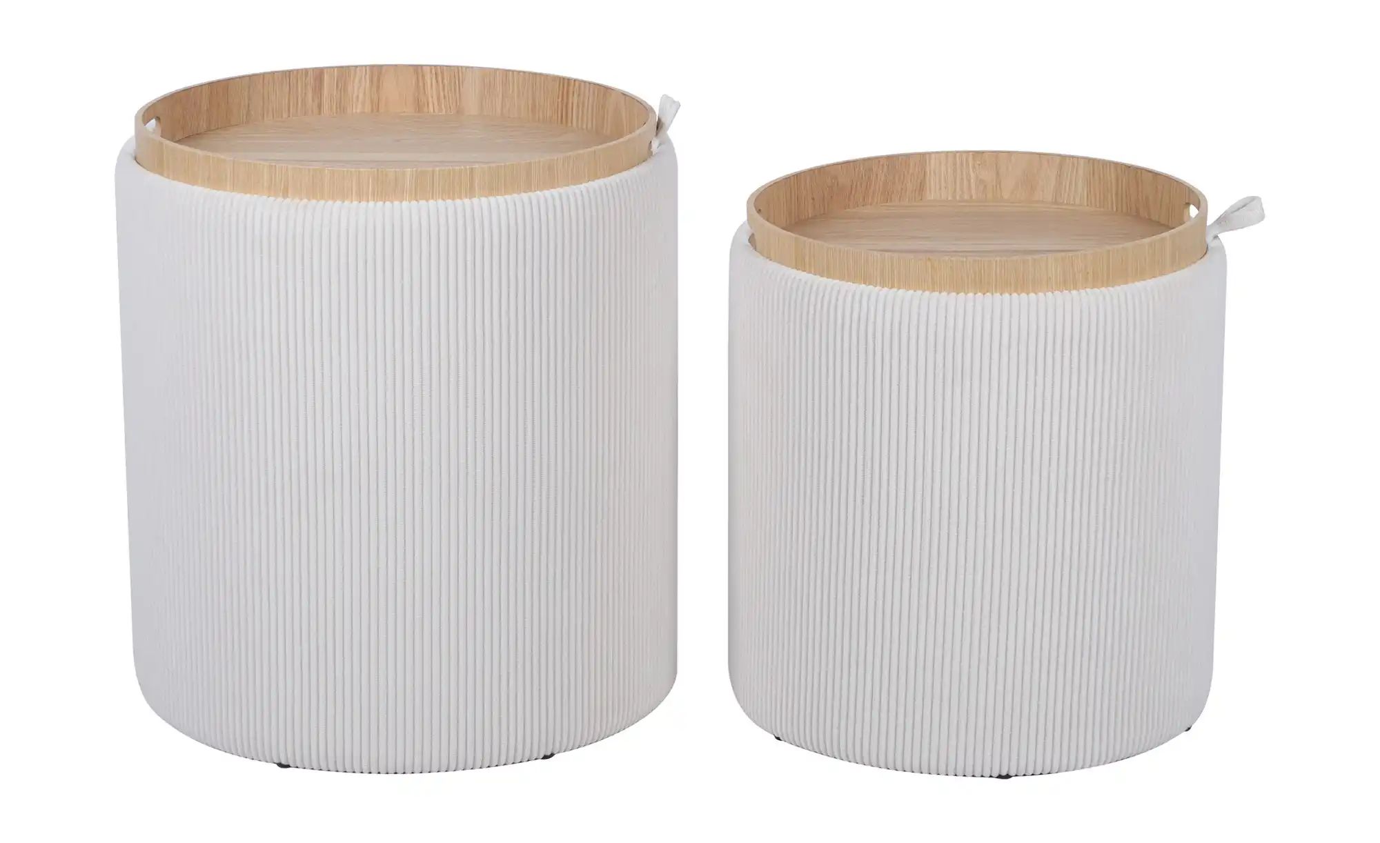 Thumbnail - Hocker-Set  Villia ¦ Maße (cm): H: 44  Ø: 39 Polstermöbel > Hocker - Höffner