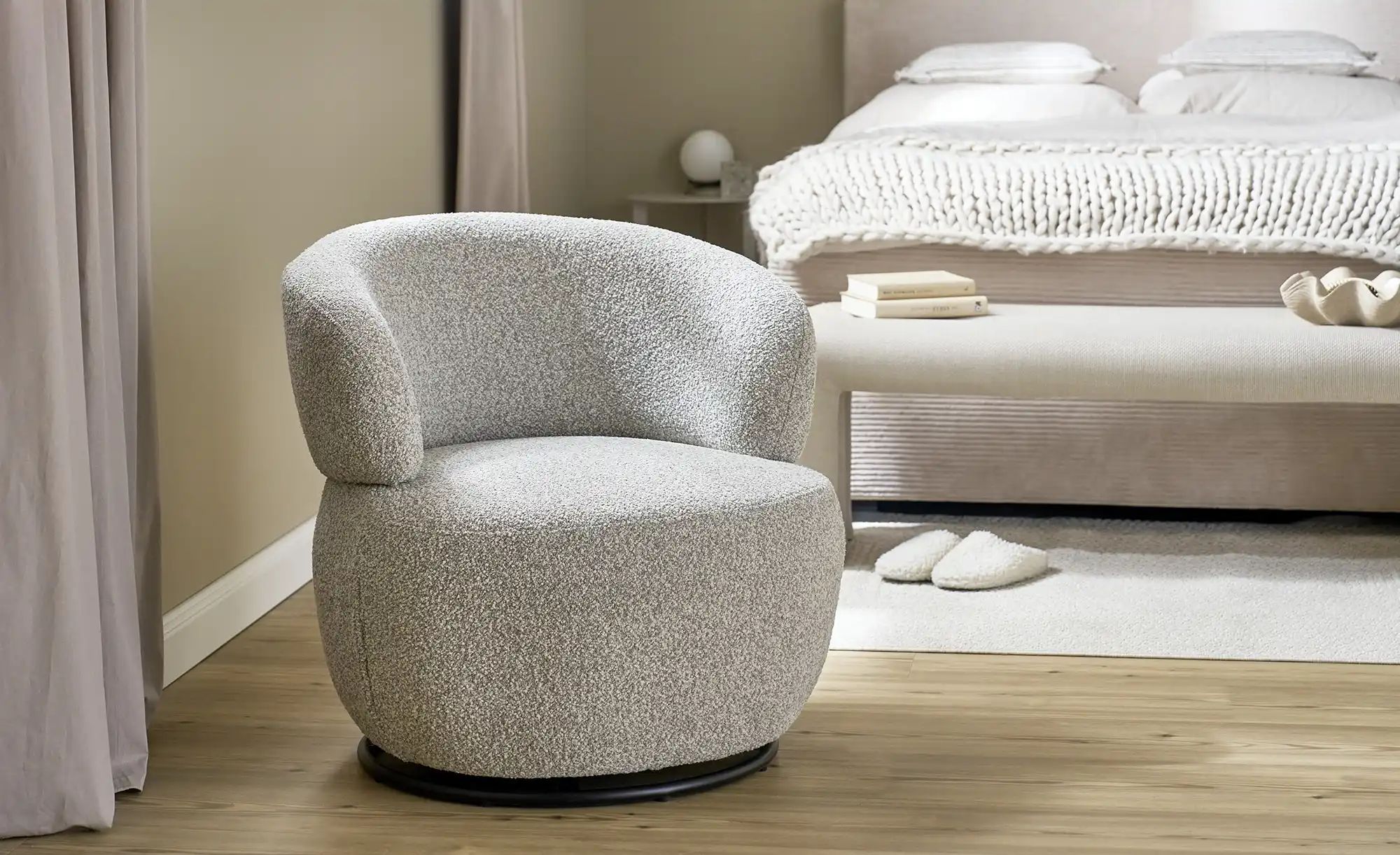 Thumbnail - Sessel Salanee ¦ grau ¦ Maße (cm): B: 72 H: 70 T: 69.0 Polstermöbel > Sessel > Drehsessel - Höffner