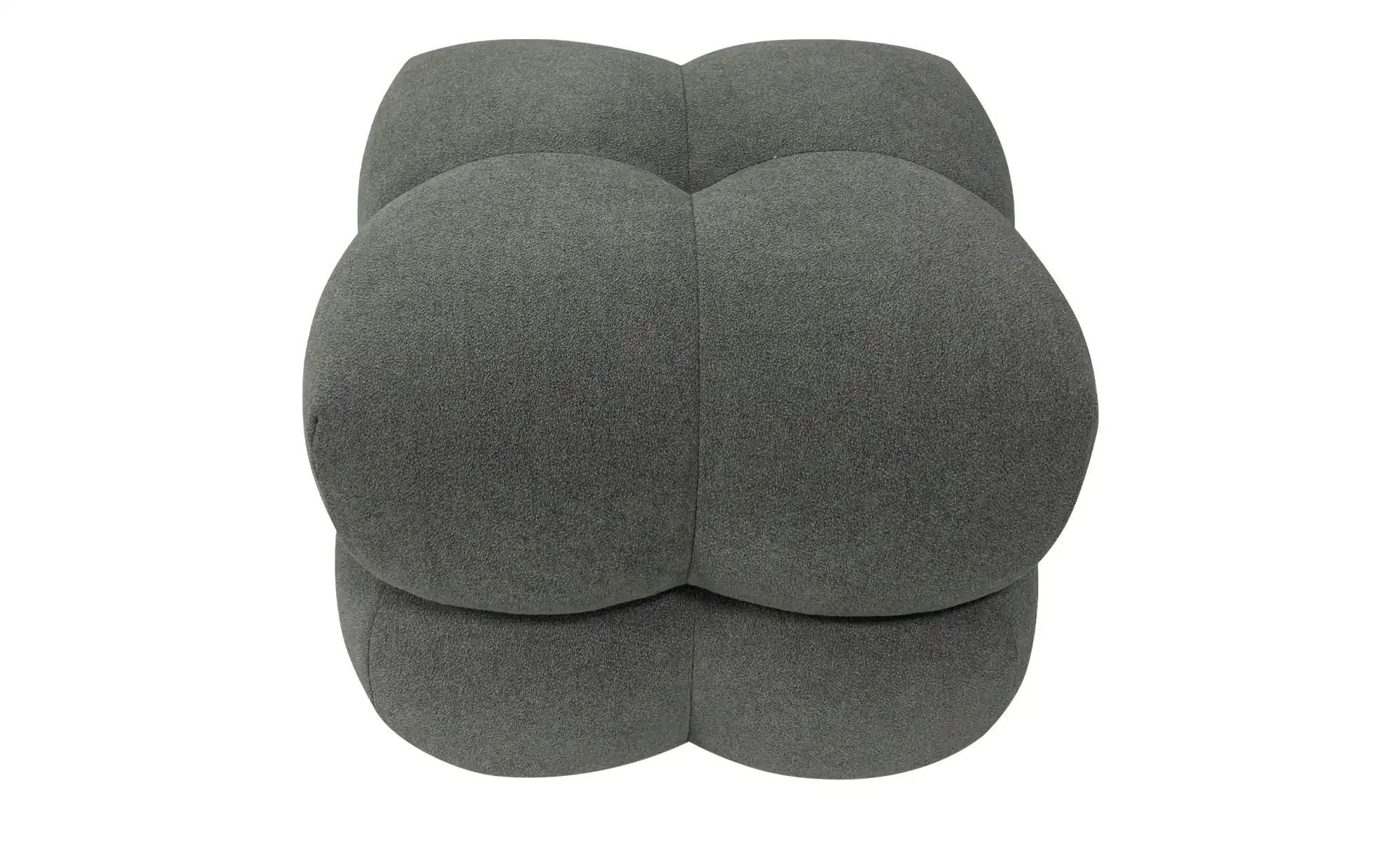 Hocker  Saarah ¦ grau ¦ Maße (cm): B: 54 H: 44 T: 54.0 Polstermöbel > Hocke günstig online kaufen