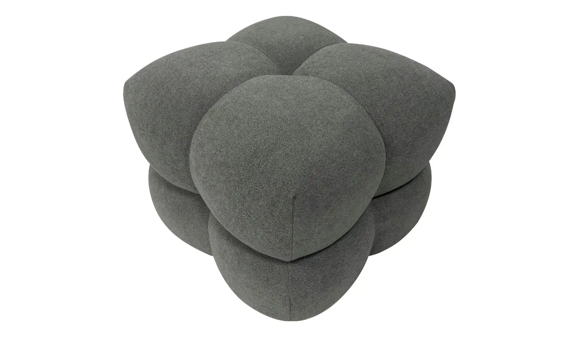 Hocker  Saarah ¦ grau ¦ Maße (cm): B: 54 H: 44 T: 54.0 Polstermöbel > Hocke günstig online kaufen
