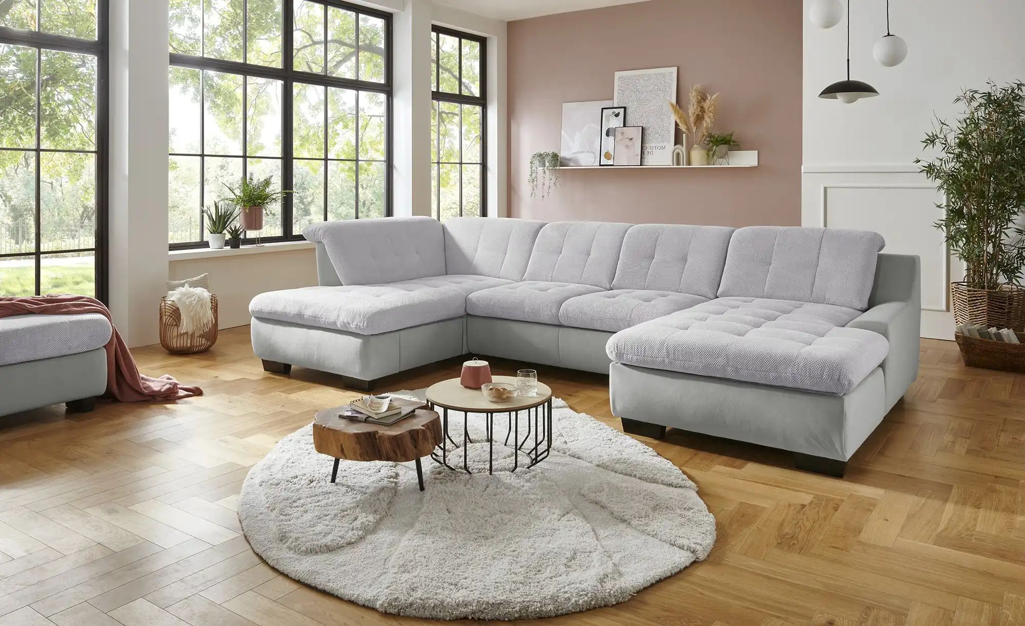 Thumbnail - Lounge Collection Wohnlandschaft Davinci ¦ grau ¦ Maße (cm): B: 346 H: 85 T: 195.0 Polstermöbel > Sofas > Wohnlandschaf...
