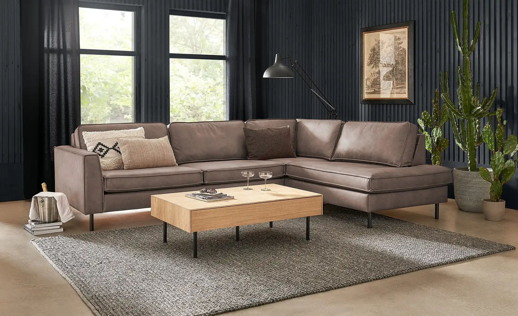 SOHO Ecksofa  Skasia ¦ braun ¦ Maße (cm): B: 296 H: 85 T: 217 Polstermöbel günstig online kaufen