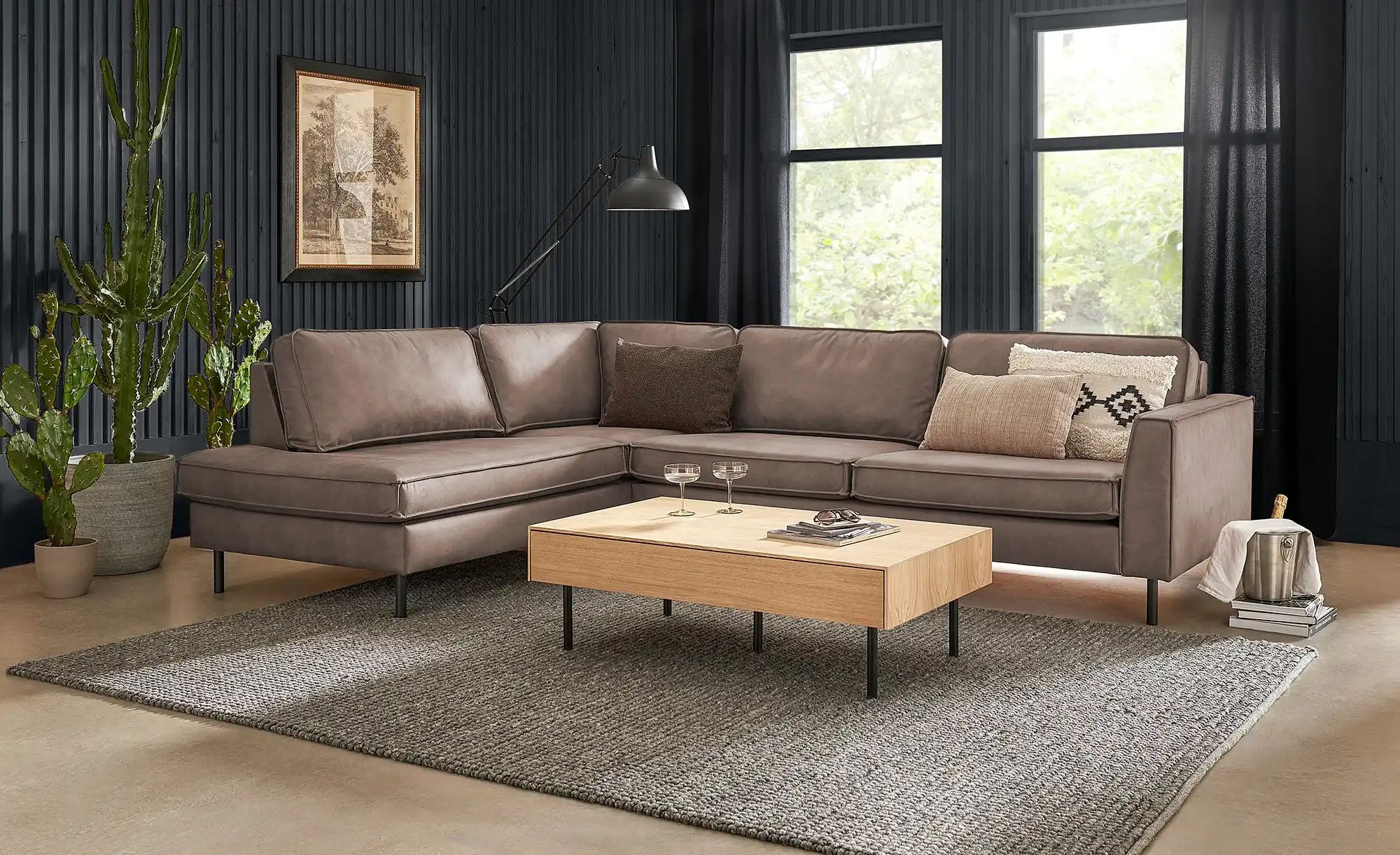 SOHO Ecksofa  Skasia ¦ braun ¦ Maße (cm): B: 296 H: 85 T: 217 Polstermöbel günstig online kaufen