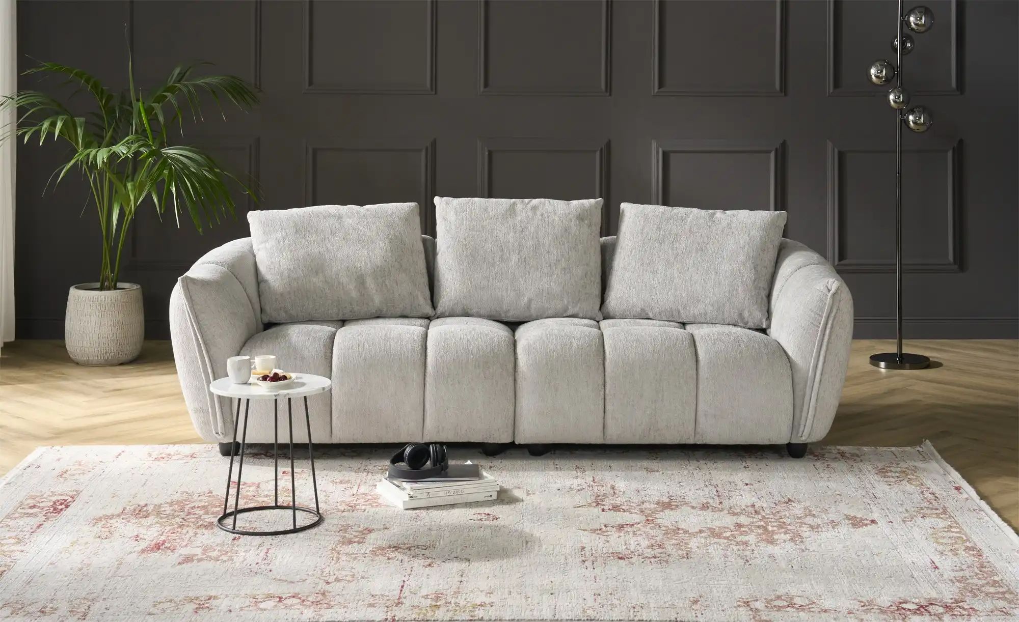 Thumbnail - Big Sofa  Vibeka ¦ grau ¦ Maße (cm): B: 230 H: 65 T: 98.0 Polstermöbel > Sofas > 3-Sitzer - Höffner