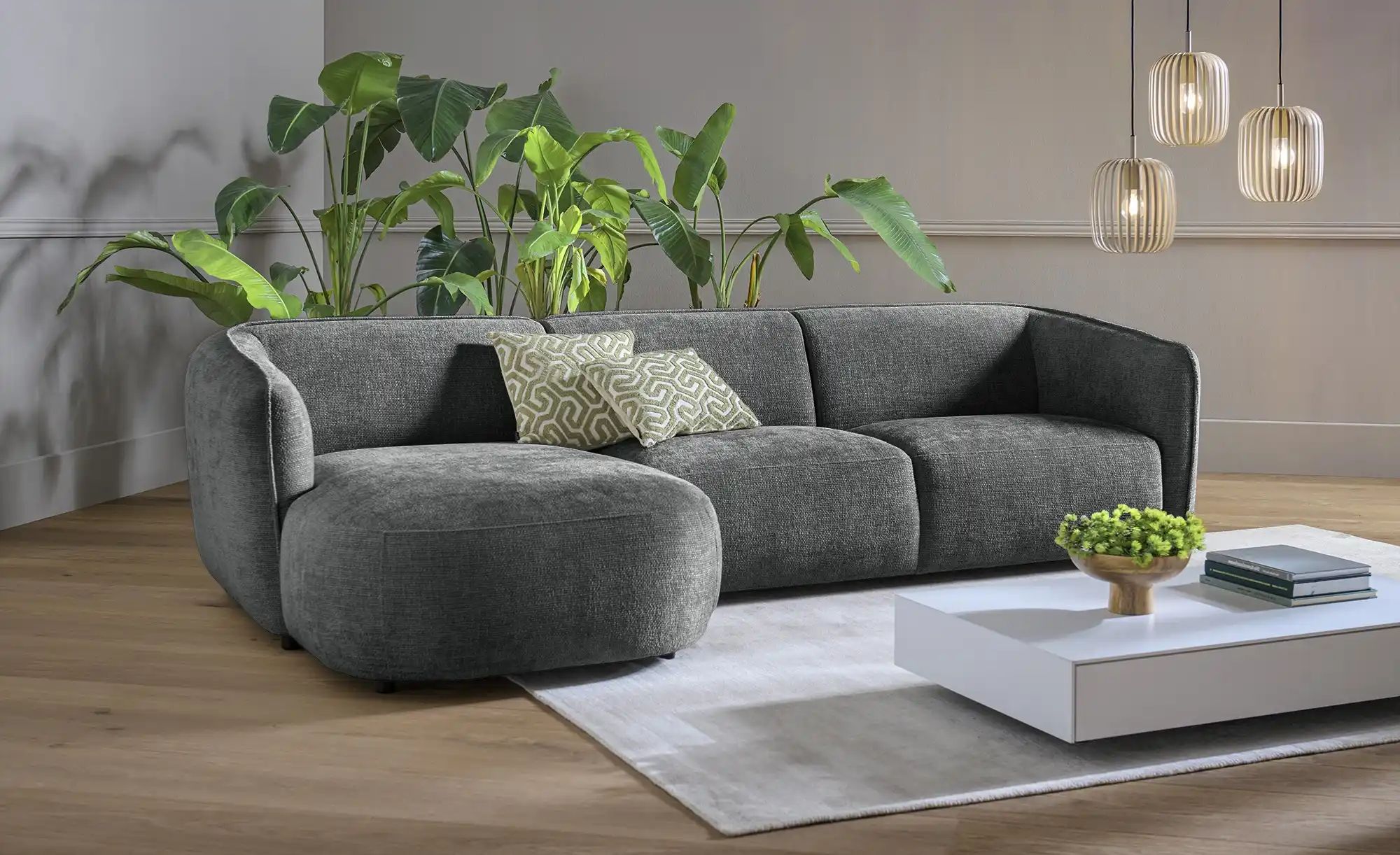 Thumbnail - SOHO Ecksofa Loures ¦ grau ¦ Maße (cm): B: 280 H: 73 T: 152.0 Polstermöbel > Sofas > 3-Sitzer - Höffner