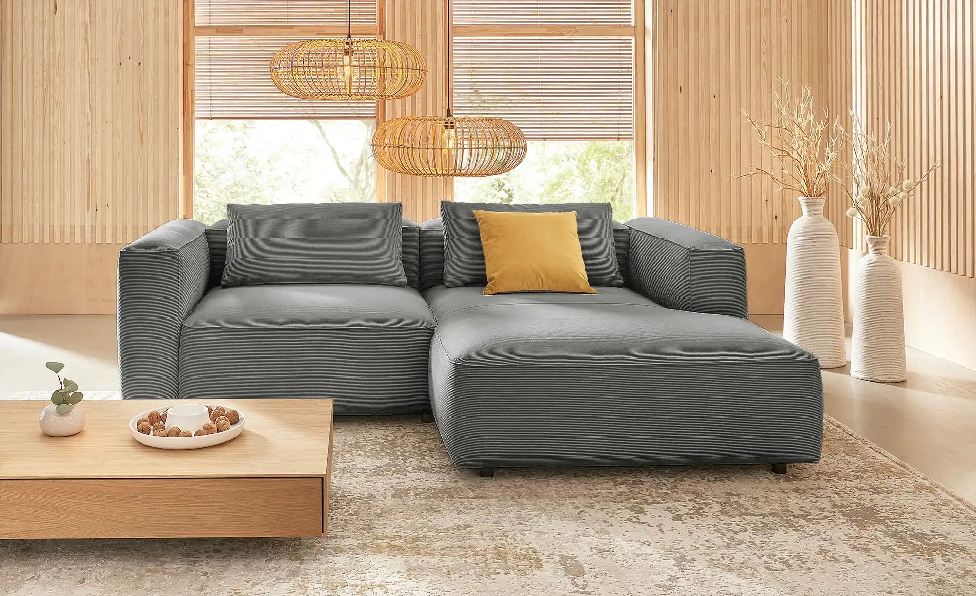 SOHO Ecksofa  Milda ¦ grau ¦ Maße (cm): B: 228 H: 73 T: 174 Polstermöbel > günstig online kaufen