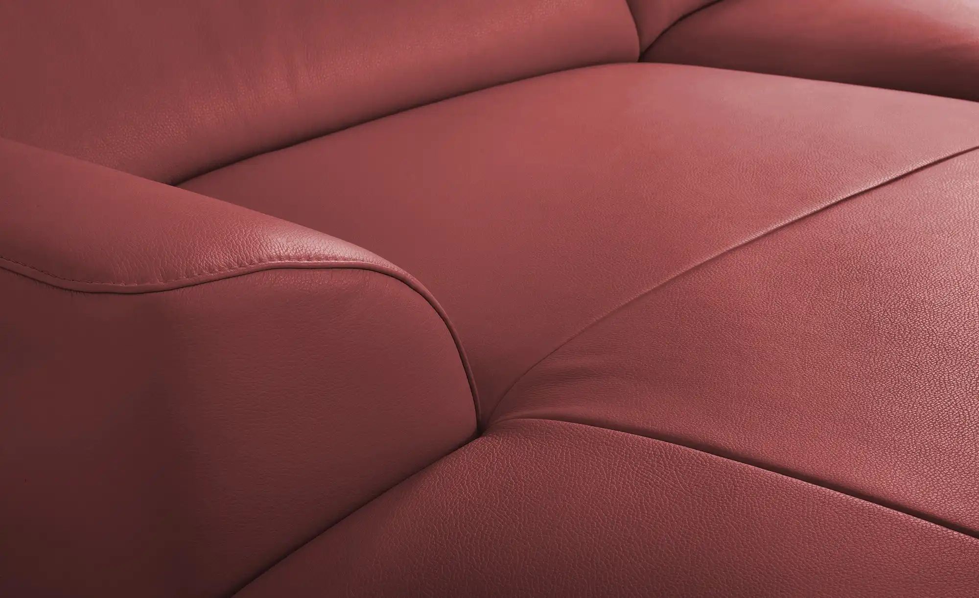 Ravensberger Werkstätten Ecksofa  Atlanta ¦ rot ¦ Maße (cm): B: 283 H: 92 T günstig online kaufen