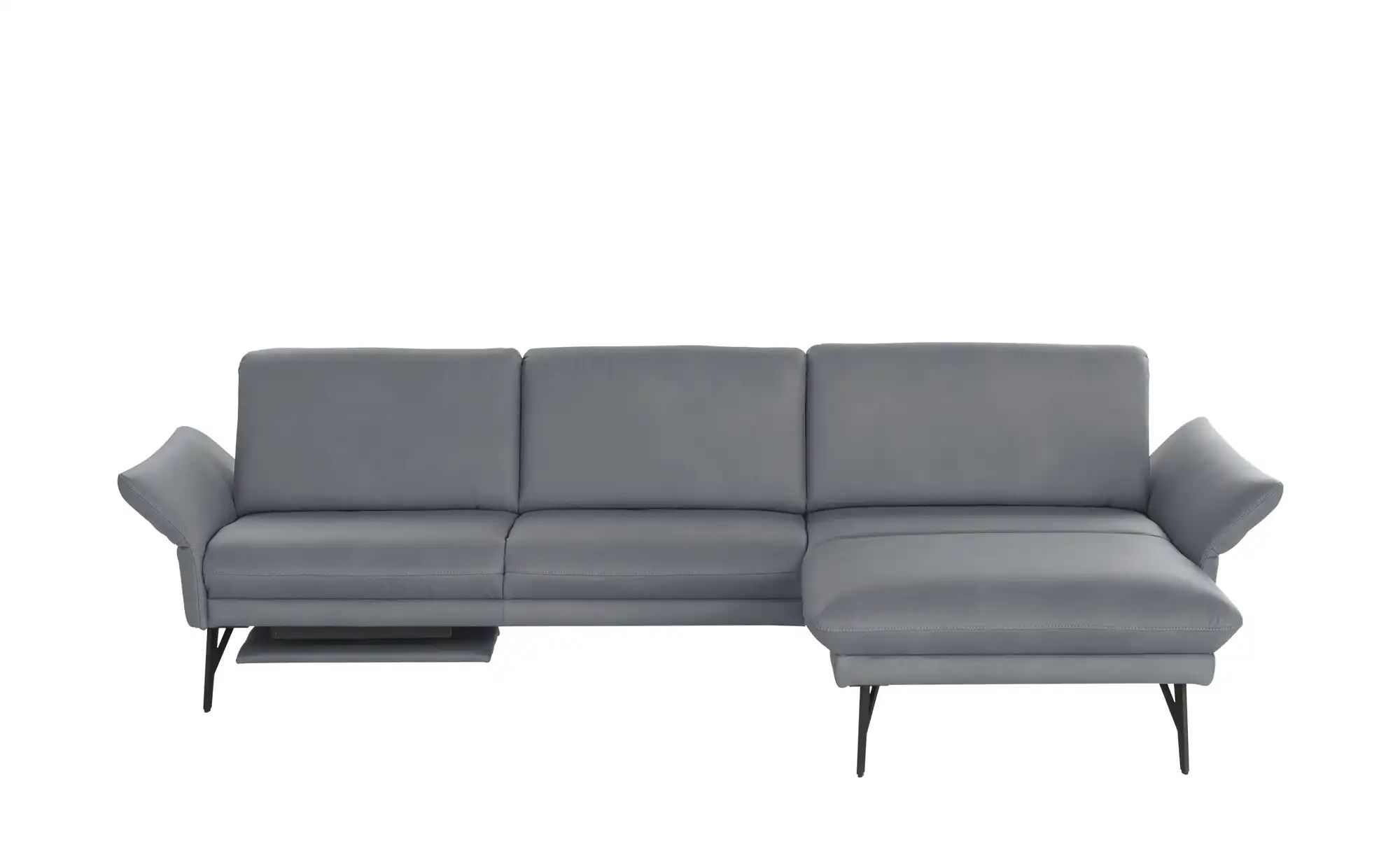 himolla Ecksofa Echtleder 1928 ¦ grau ¦ Maße (cm): B: 296 H: 85 T: 175 Pols günstig online kaufen