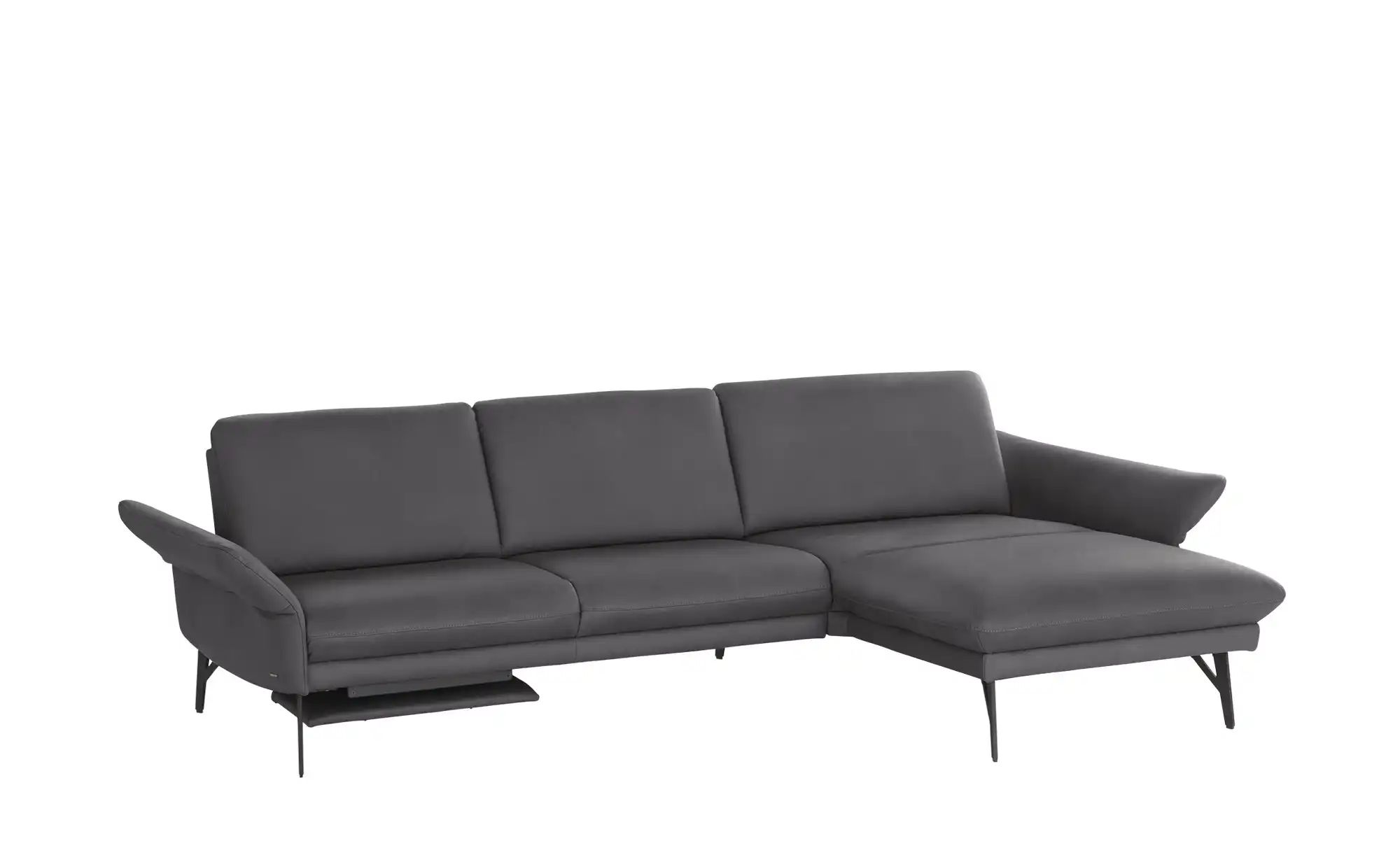 himolla Ecksofa Echtleder 1928 ¦ schwarz ¦ Maße (cm): B: 296 H: 85 T: 175 P günstig online kaufen