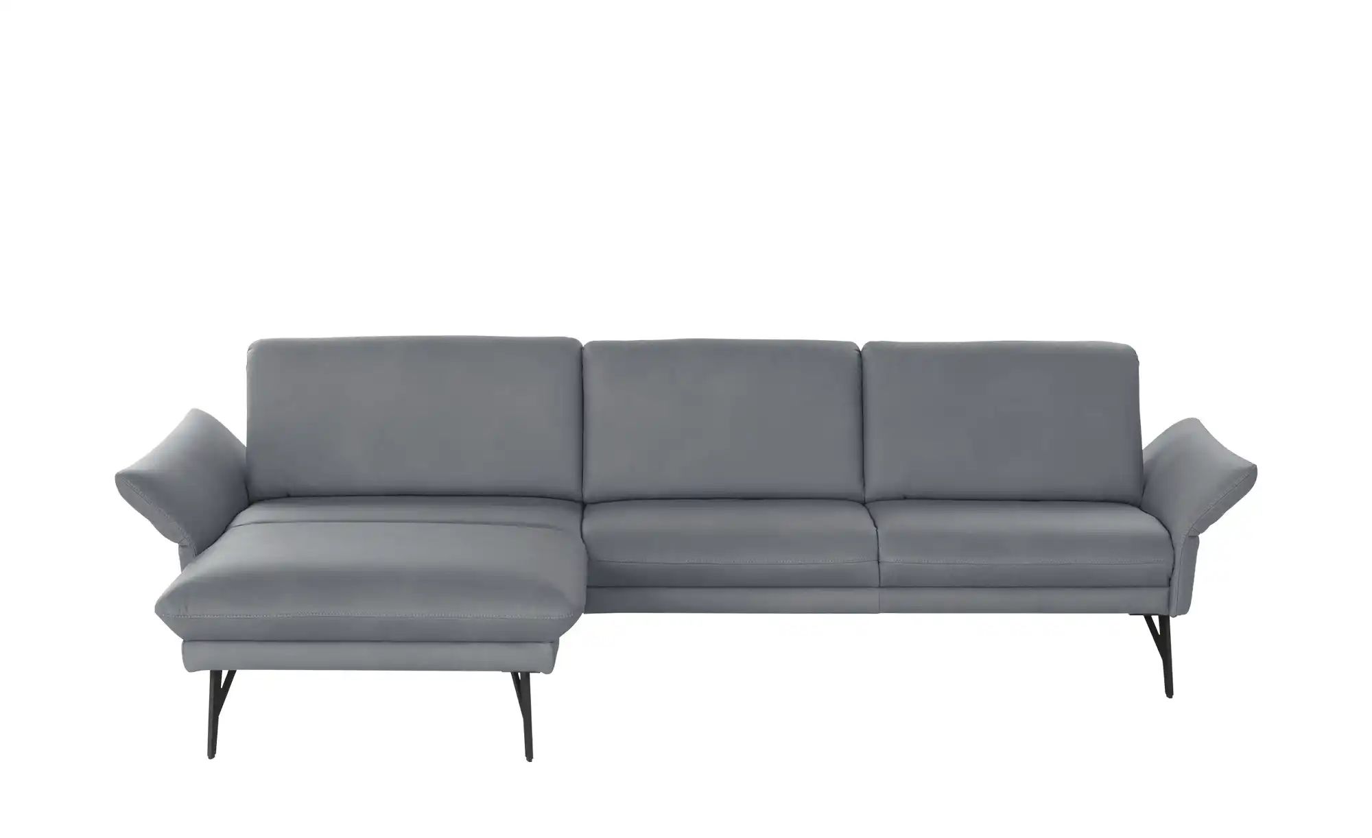 himolla Ecksofa Echtleder 1928 ¦ grau ¦ Maße (cm): B: 296 H: 85 T: 175 Pols günstig online kaufen