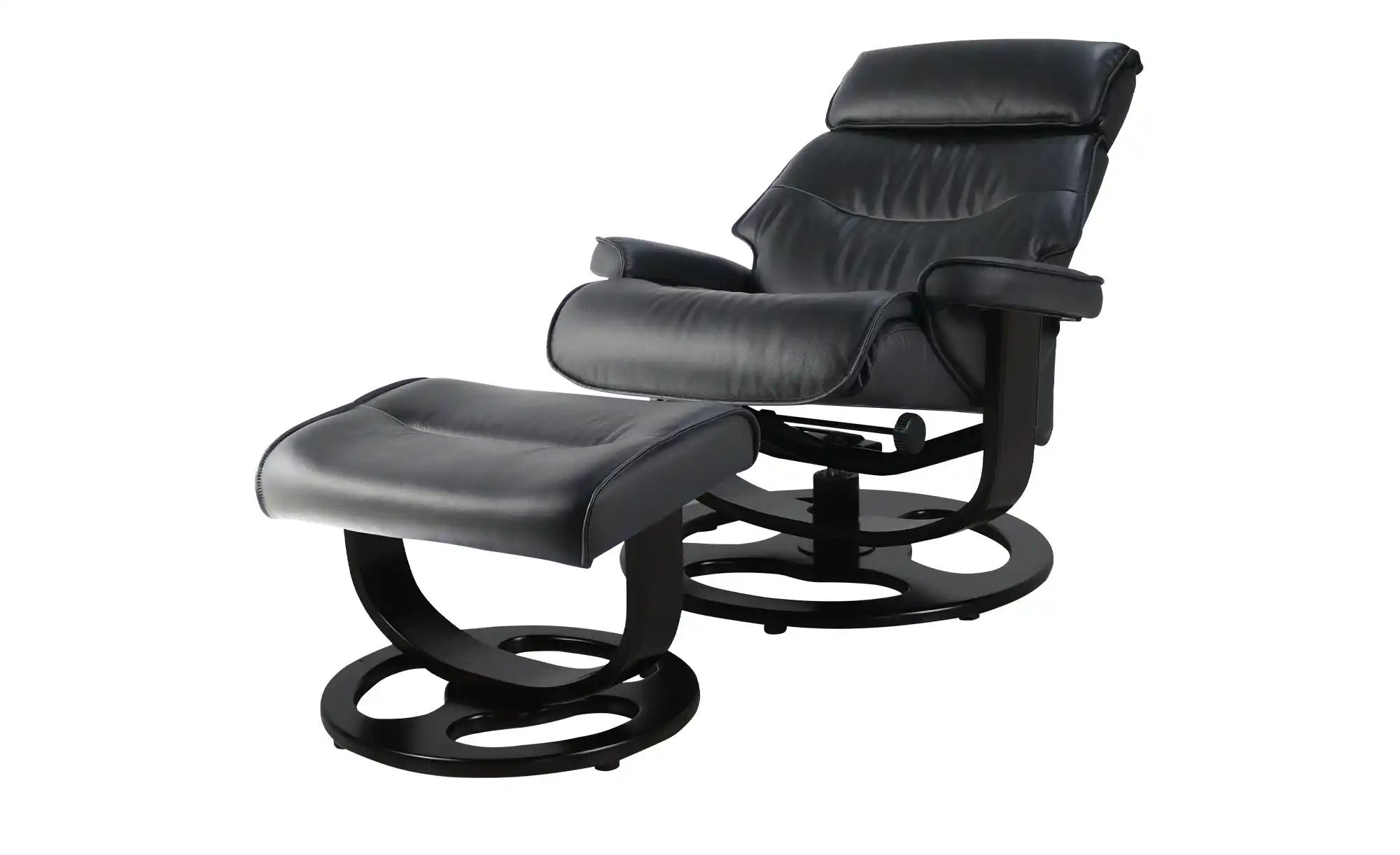 Thumbnail - uno Sessel-Hocker-Set mit Relaxfunktion Ben ¦ schwarz ¦ Maße (cm): B: 80 H: 105 T: 92.0 Polstermöbel > Sessel > Relaxses...