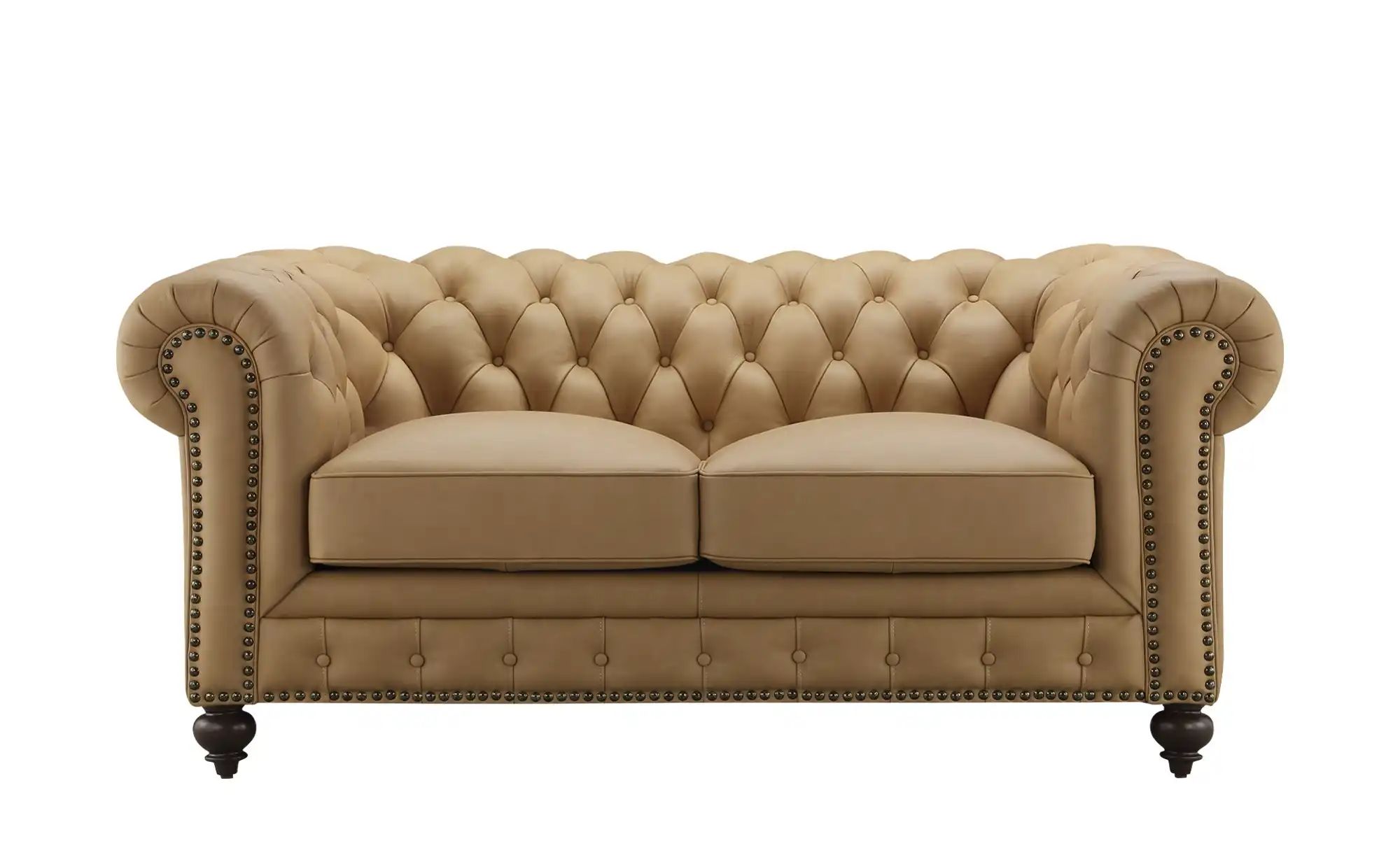 uno Ledersofa im Vintagelook Chesterfield ¦ braun ¦ Maße (cm): B: 183 H: 80 günstig online kaufen