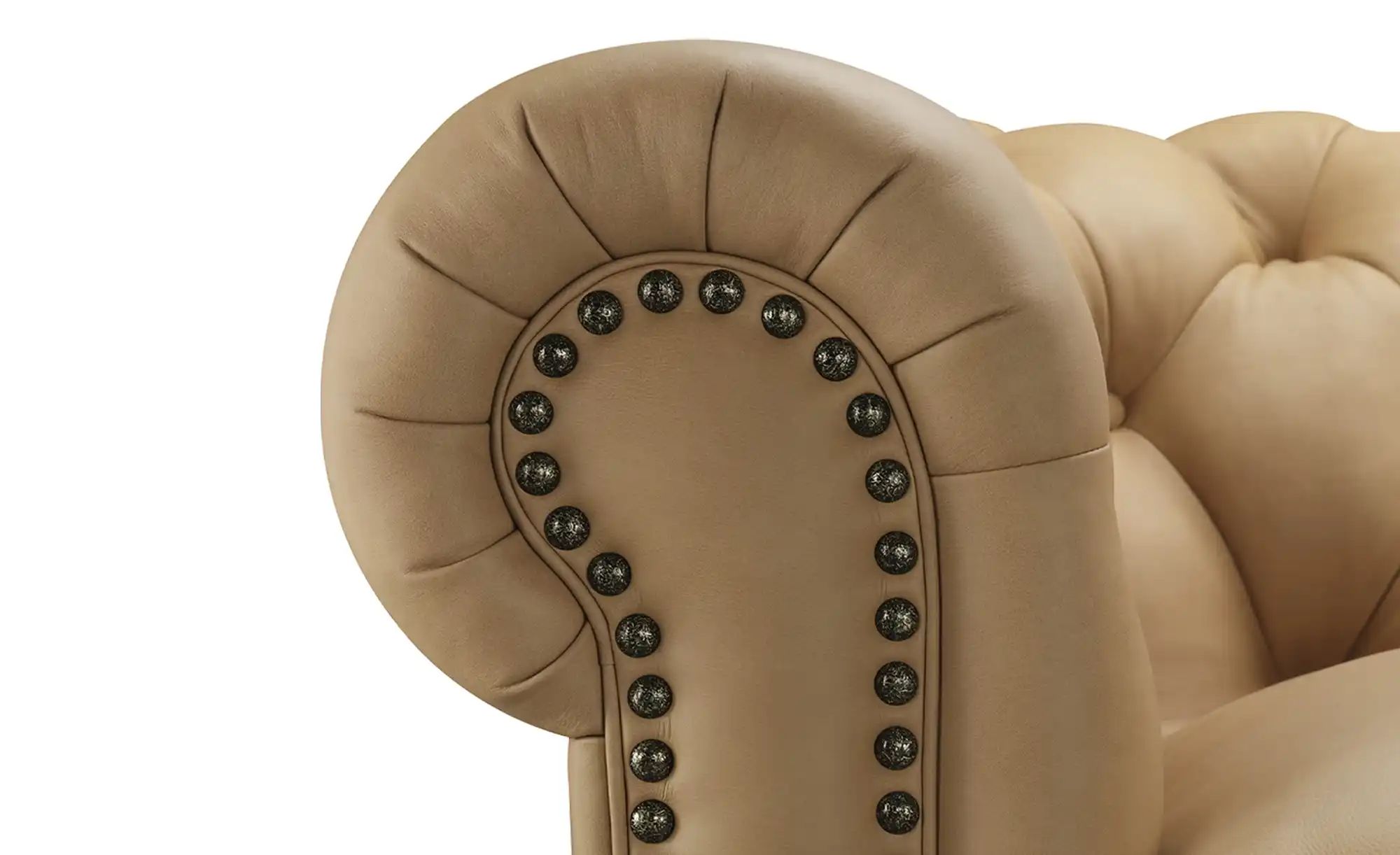 Thumbnail - uno Ledersofa im Vintagelook Chesterfield ¦ braun ¦ Maße (cm): B: 230 H: 100 T: 80.0 Polstermöbel > Sofas > 3-Sitzer - H...