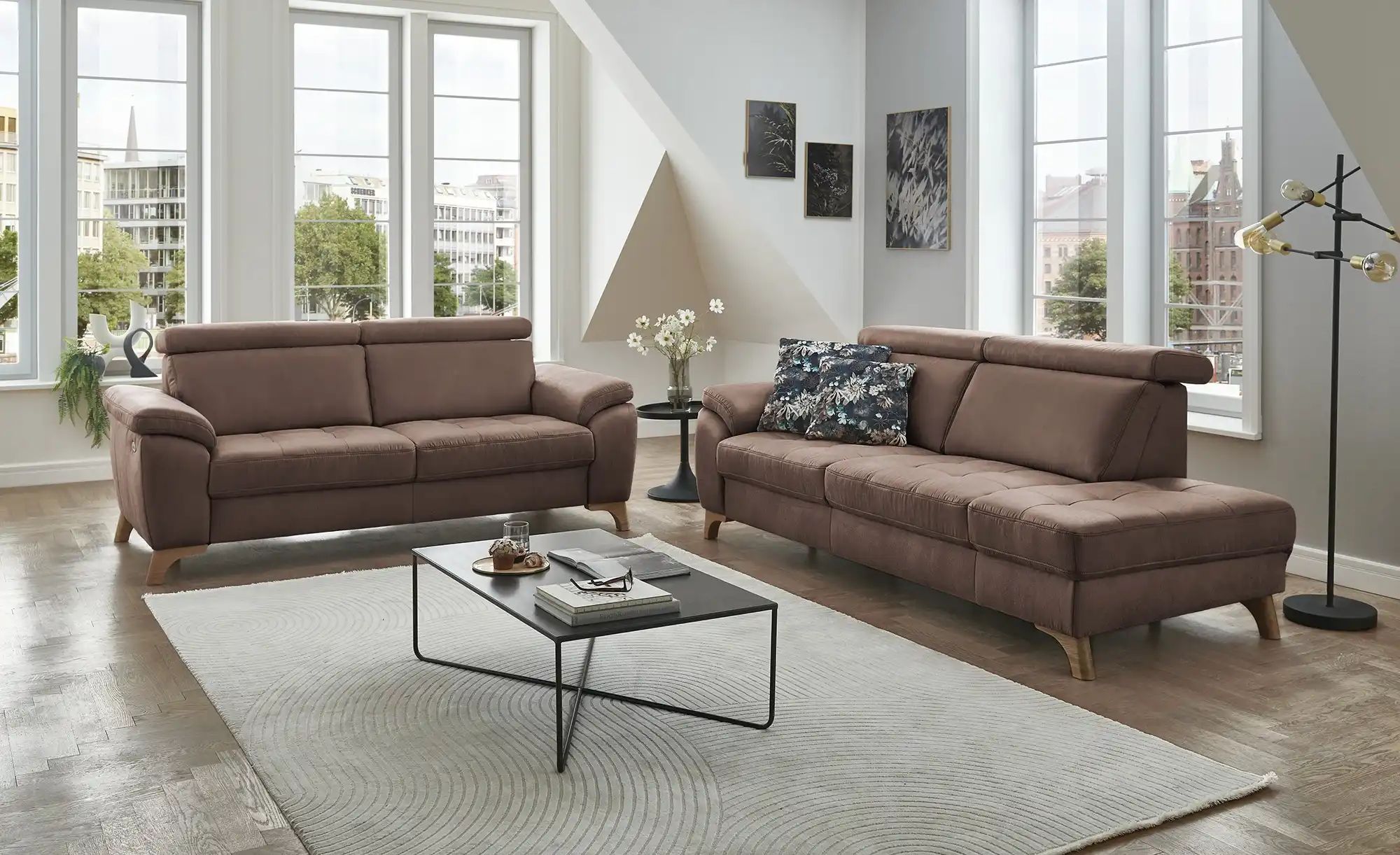 meinSofa Einzelsofa  Chloris ¦ braun ¦ Maße (cm): B: 200 T: 105.0 Polstermö günstig online kaufen