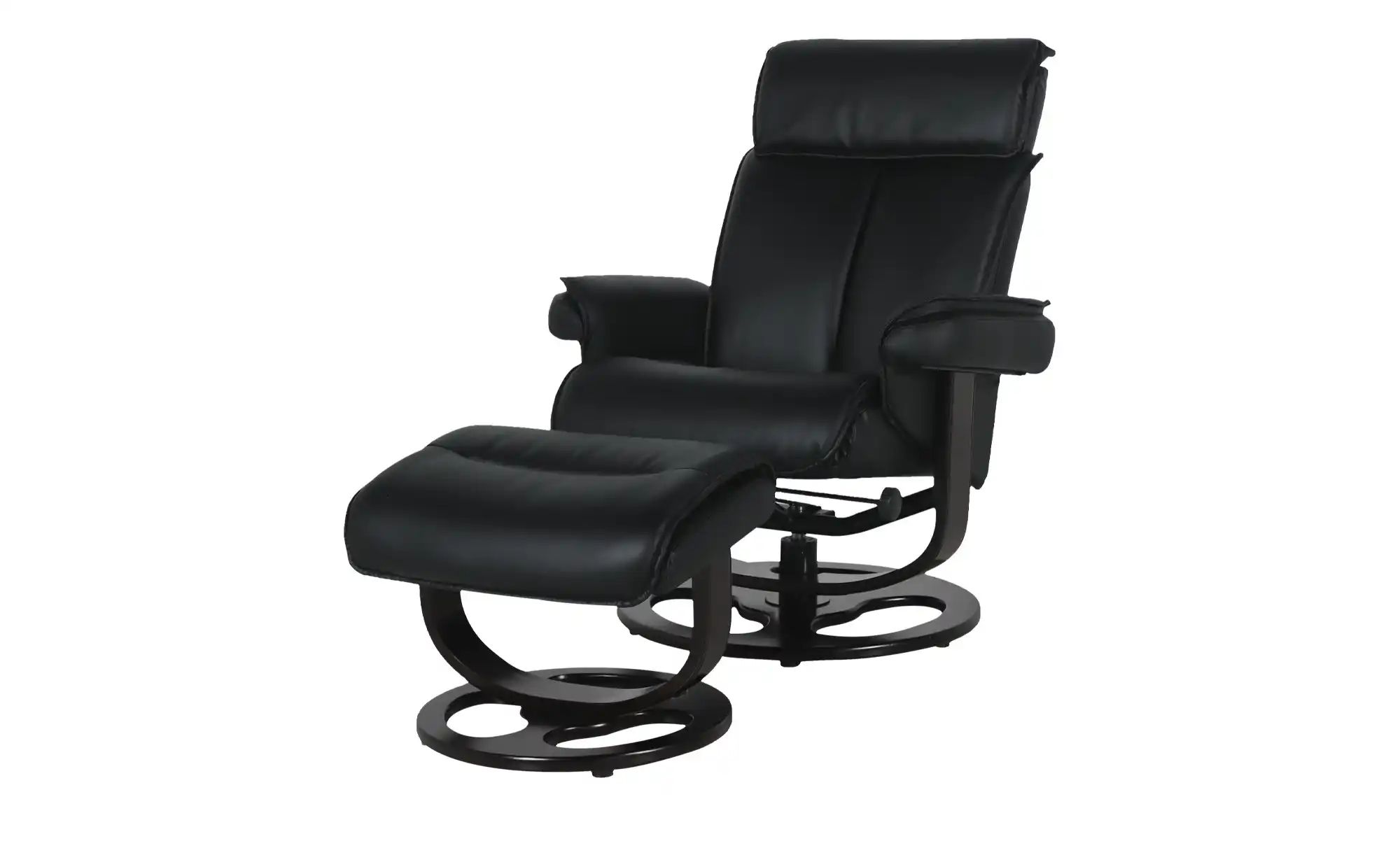 uno Sessel-Hocker-Set mit Relaxfunktion Robin ¦ schwarz Polstermöbel > Sess günstig online kaufen