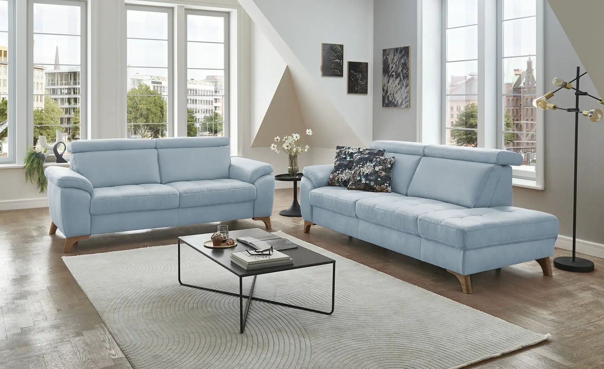 meinSofa Einzelsofa  Chloris ¦ blau ¦ Maße (cm): B: 200 Polstermöbel > Sofa günstig online kaufen