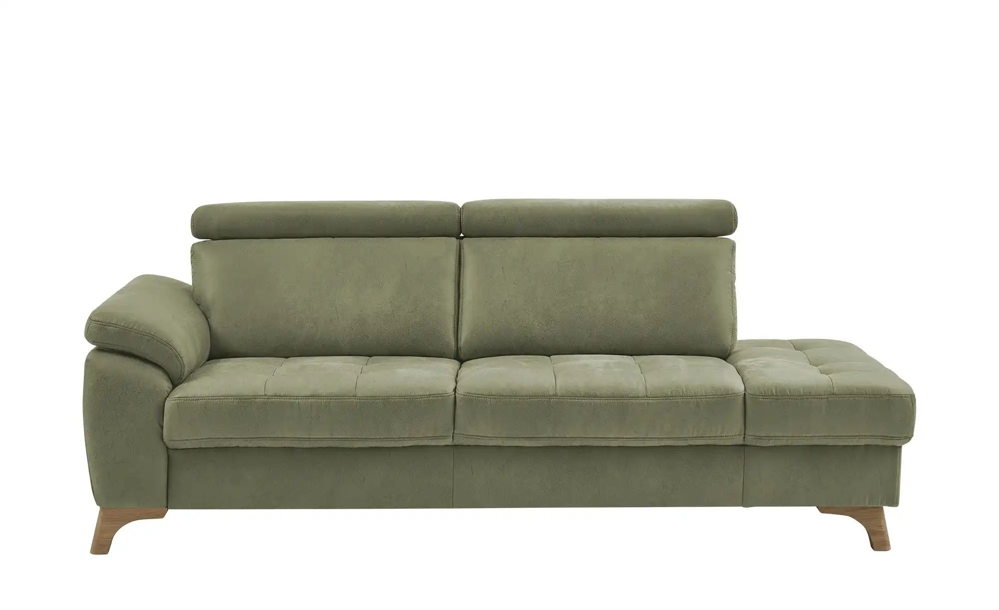 meinSofa Recamiére  Chloris ¦ grün ¦ Maße (cm): B: 221 H: 107 T: 102.0 Pols günstig online kaufen