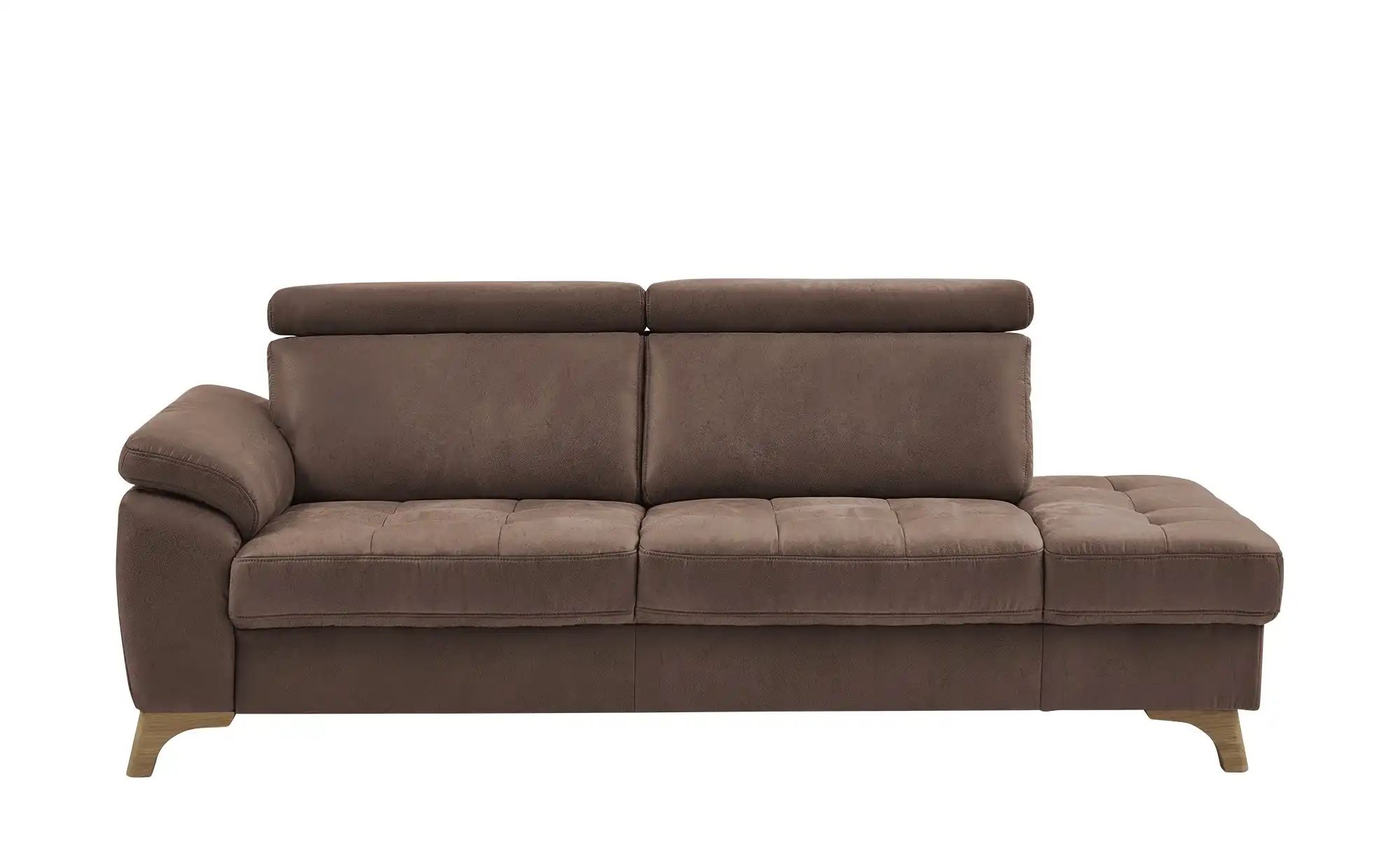 meinSofa Recamiére  Chloris ¦ braun ¦ Maße (cm): B: 221 H: 107 T: 102.0 Pol günstig online kaufen