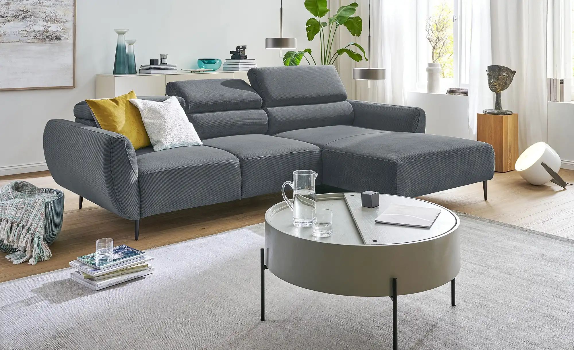 switch Ecksofa  Allisson ¦ grau ¦ Maße (cm): B: 277 H: 98 T: 174 Polstermöb günstig online kaufen