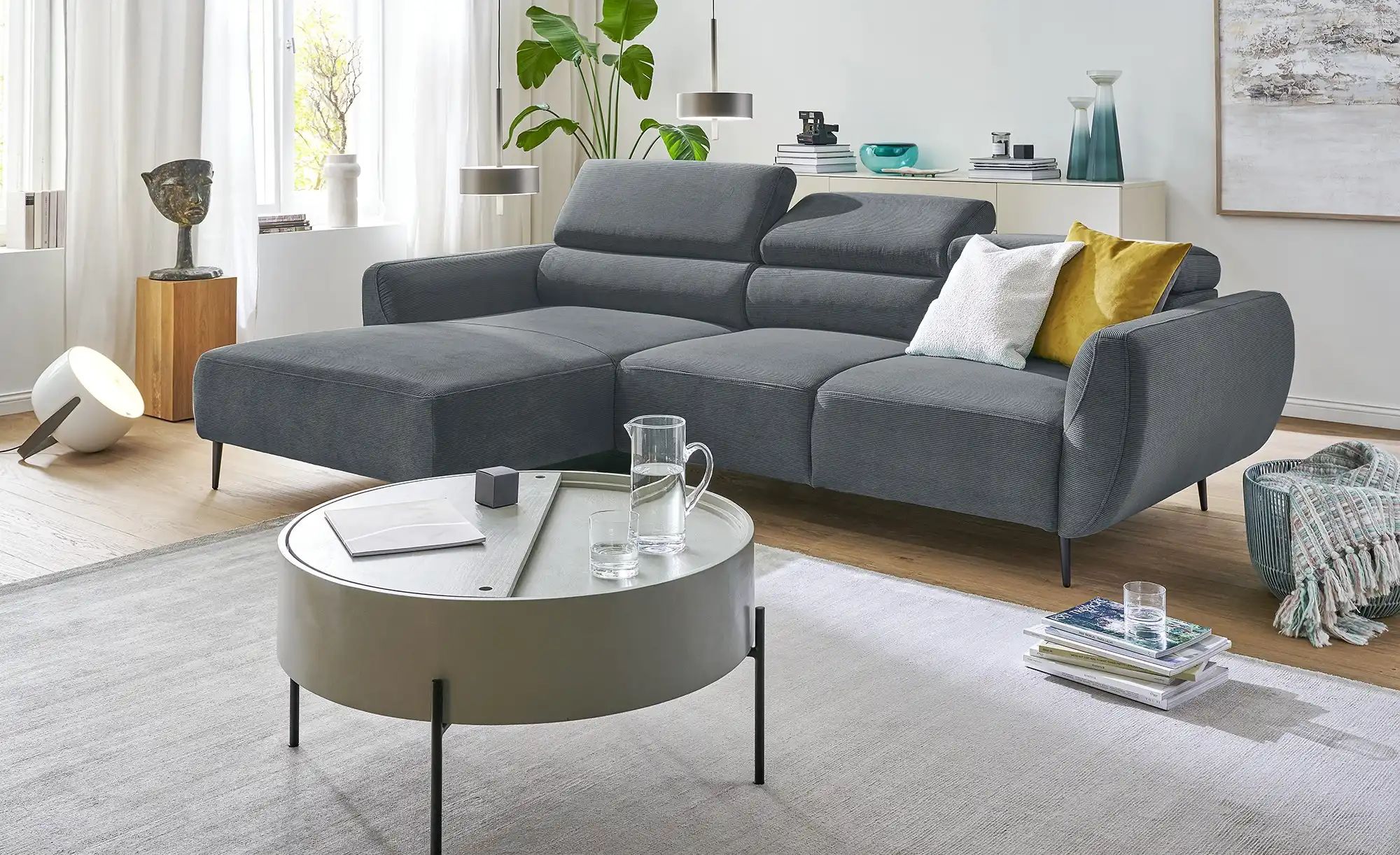 switch Ecksofa  Allisson ¦ grau ¦ Maße (cm): B: 277 H: 98 T: 174.0 Polsterm günstig online kaufen