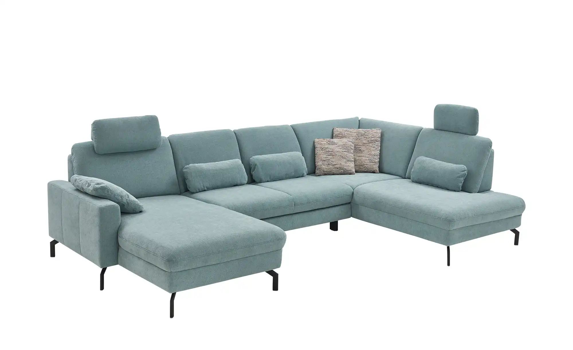 Thumbnail - meinSofa Wohnlandschaft Grace ¦ blau ¦ Maße (cm): B: 337 H: 89 T: 220.0 Polstermöbel > Sofas > Wohnlandschaften - Höffn...