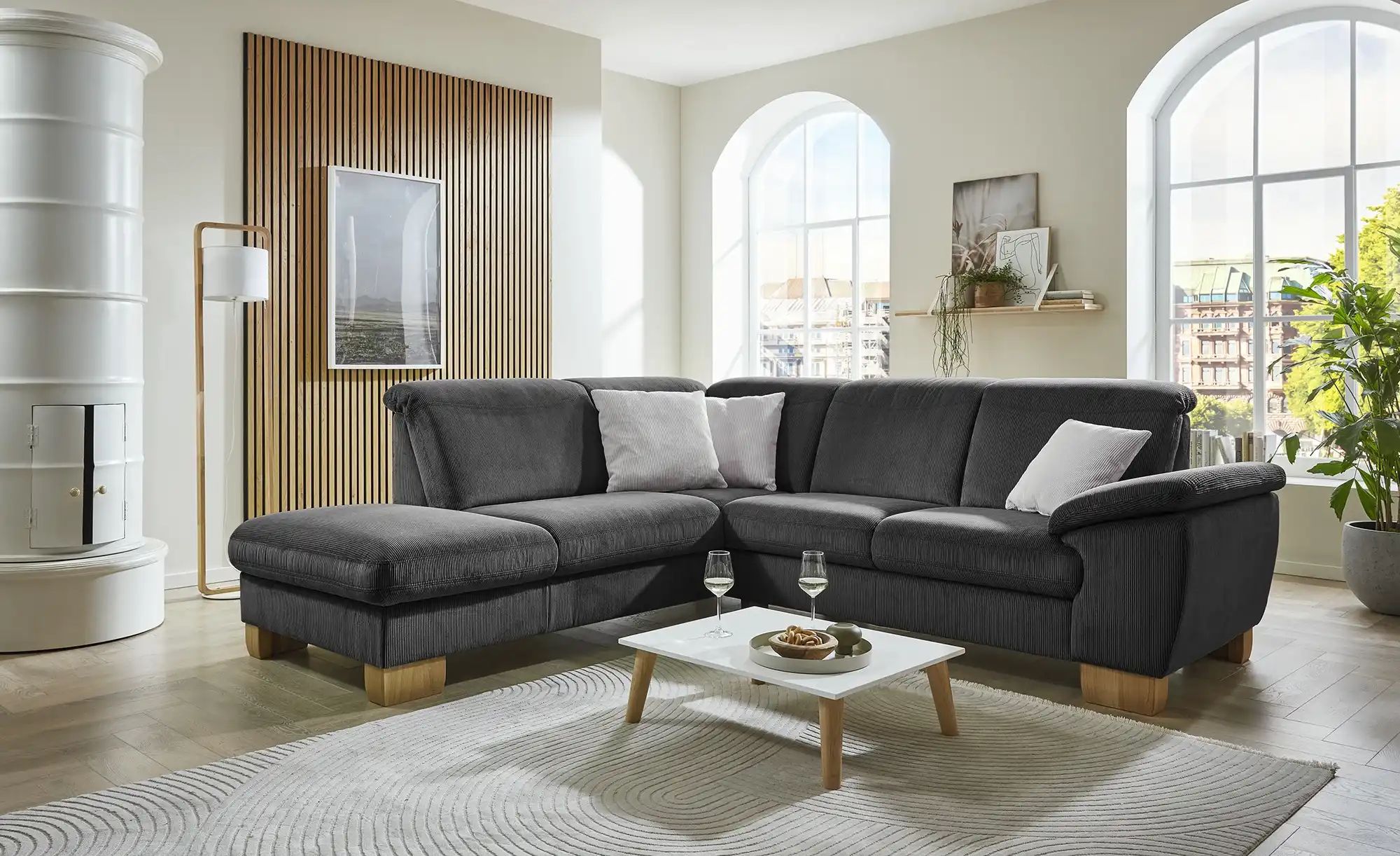 meinSofa Ecksofa  Raica-S ¦ grau ¦ Maße (cm): B: 266 H: 91 T: 243.0 Polster günstig online kaufen