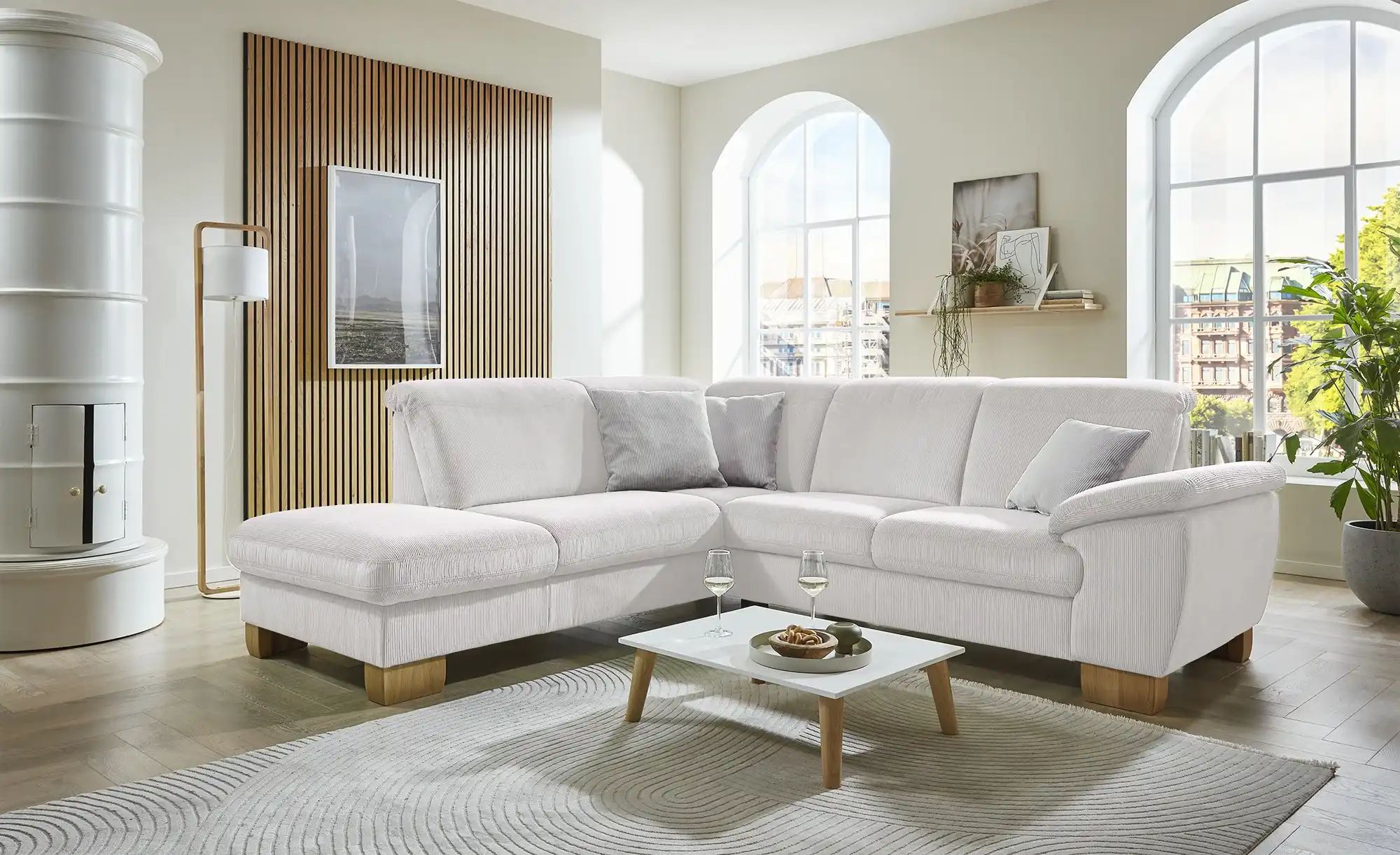 Thumbnail - meinSofa Ecksofa Raica-S ¦ creme ¦ Maße (cm): B: 266 H: 91 T: 243.0 Polstermöbel > Sofas > Ecksofas - Höffner