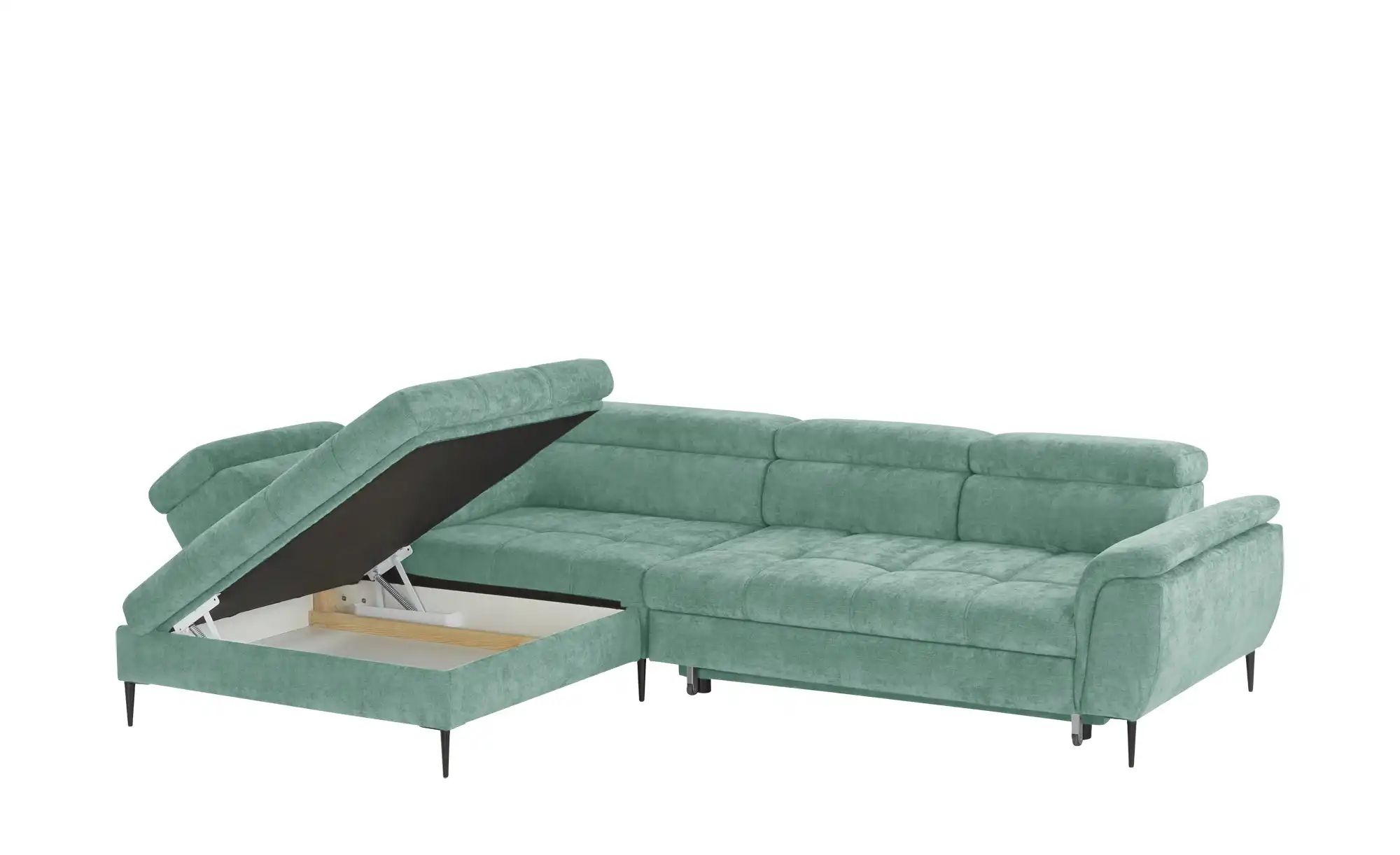 Thumbnail - switch Ecksofa  Denver ¦ grün ¦ Maße (cm): B: 290 H: 94 T: 217.0 Polstermöbel > Sofas > Ecksofas - Höffner