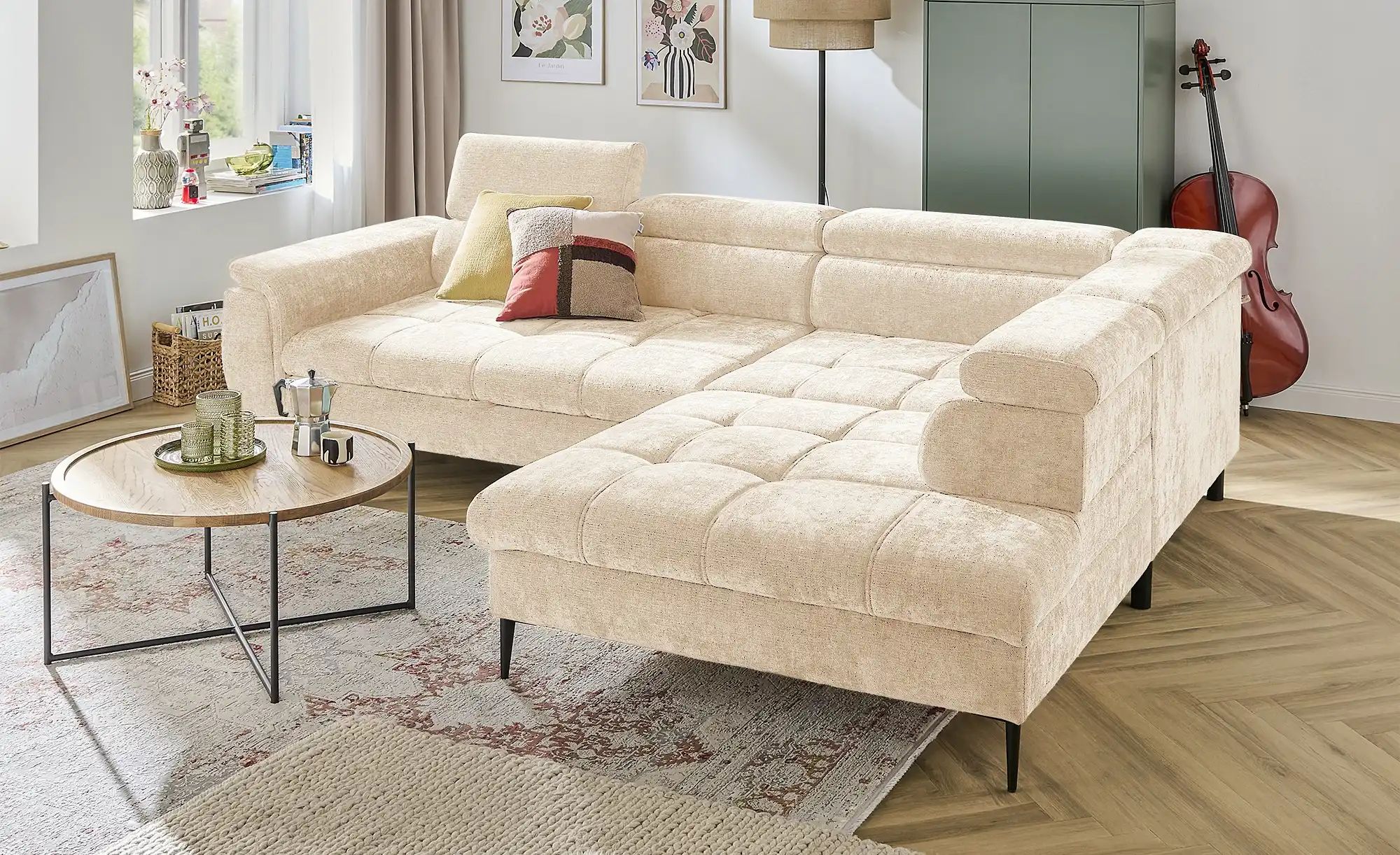 Thumbnail - switch Ecksofa  Denver ¦ creme ¦ Maße (cm): B: 290 H: 94 T: 217.0 Polstermöbel > Sofas > Ecksofas - Höffner