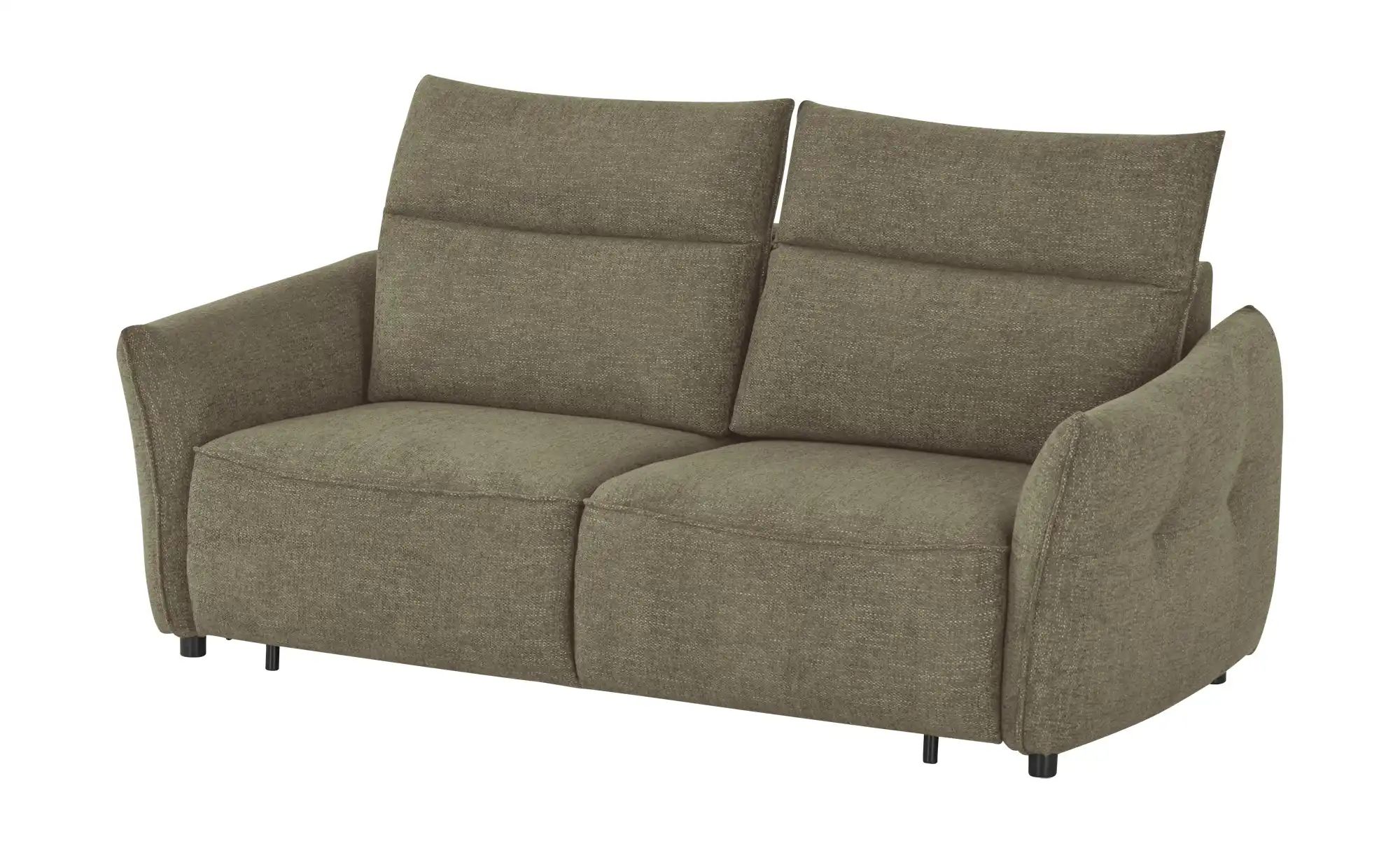 smart Big Sofa mit Funktion  Linda ¦ grün ¦ Maße (cm): B: 204 H: 78 T: 101. günstig online kaufen