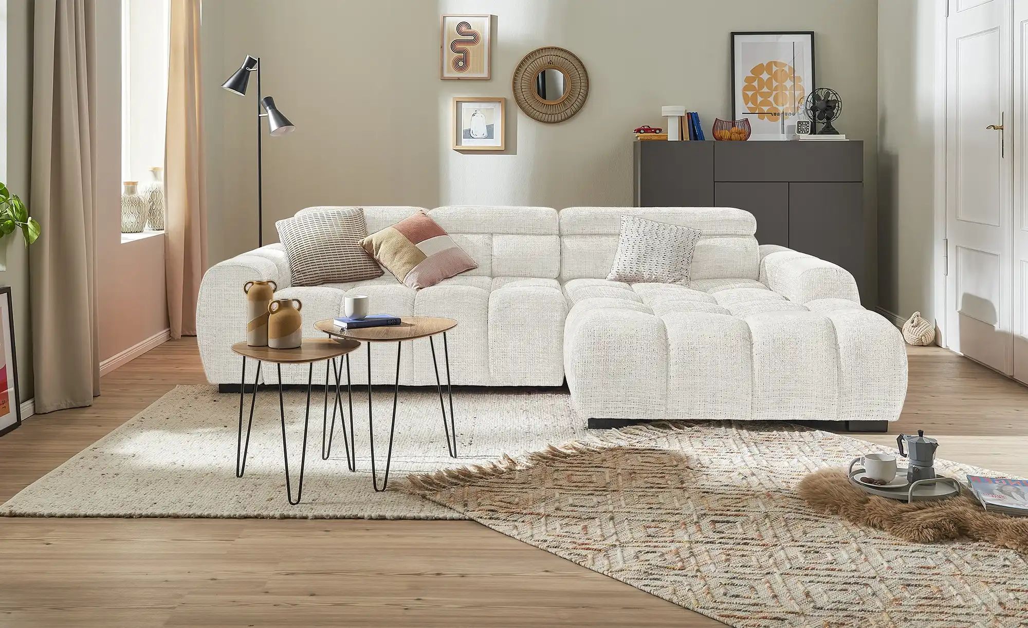 switch Ecksofa  Bull-S ¦ creme ¦ Maße (cm): B: 283 H: 97 T: 168 Polstermöbe günstig online kaufen