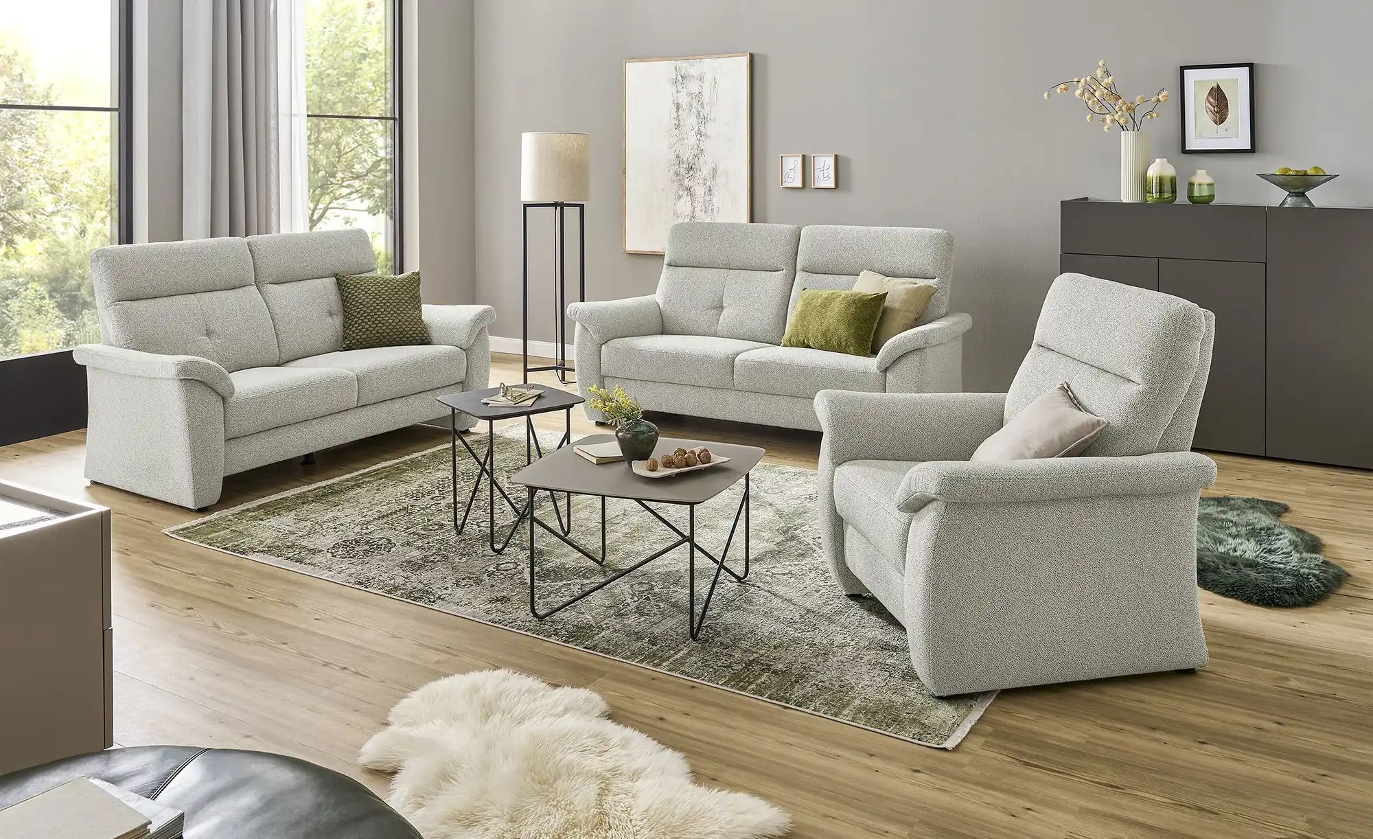 Polstermöbel Oelsa Einzelsofa  Brüssel ¦ beige ¦ Maße (cm): B: 164 H: 100 T günstig online kaufen